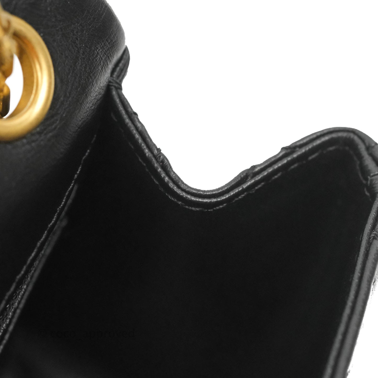 Chanel Mini Reissue 224 Black Aged Calfskin Aged Gold Hardware