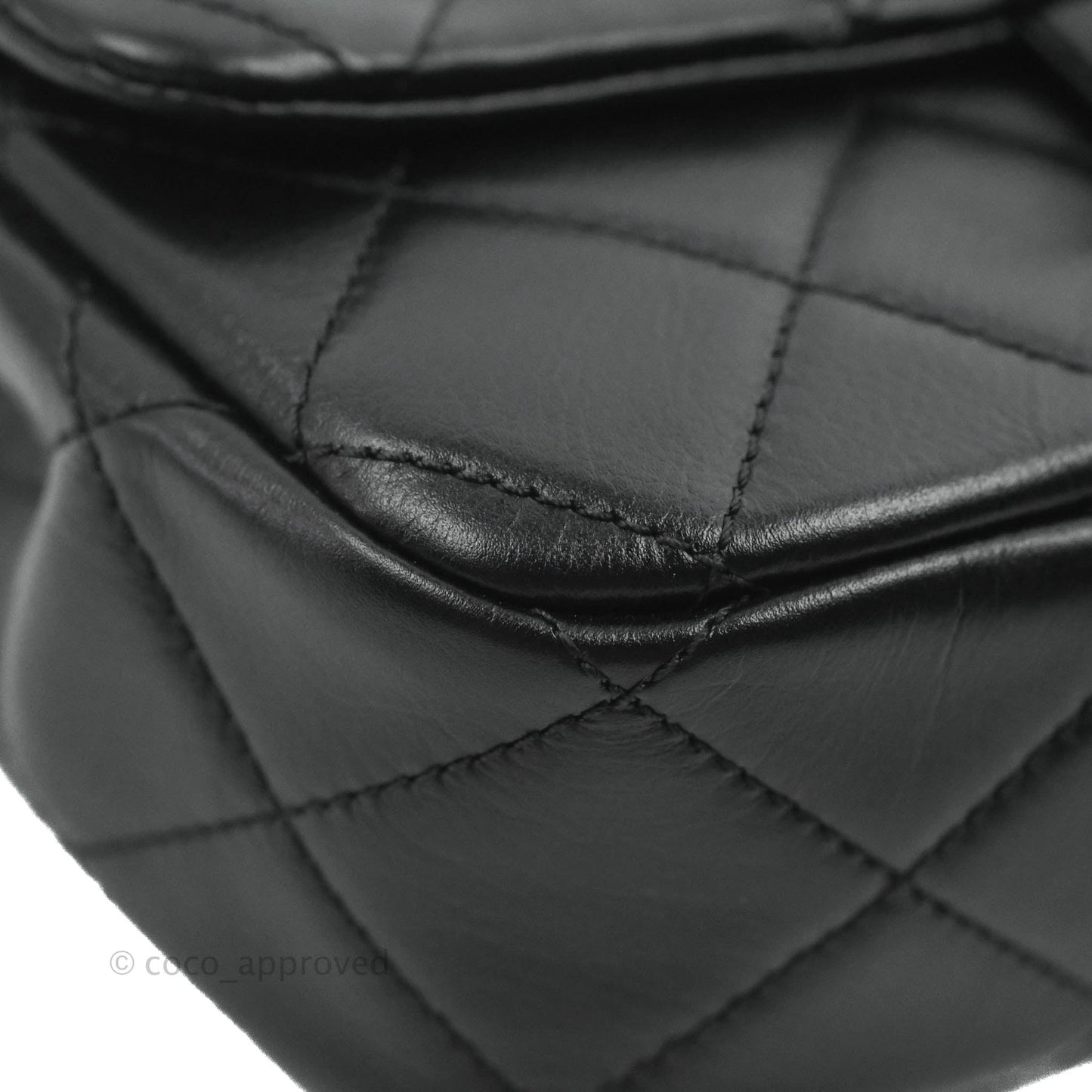 Chanel Quilted Small Crystal Pearls Flap Black Calfskin Gold Hardware 20K