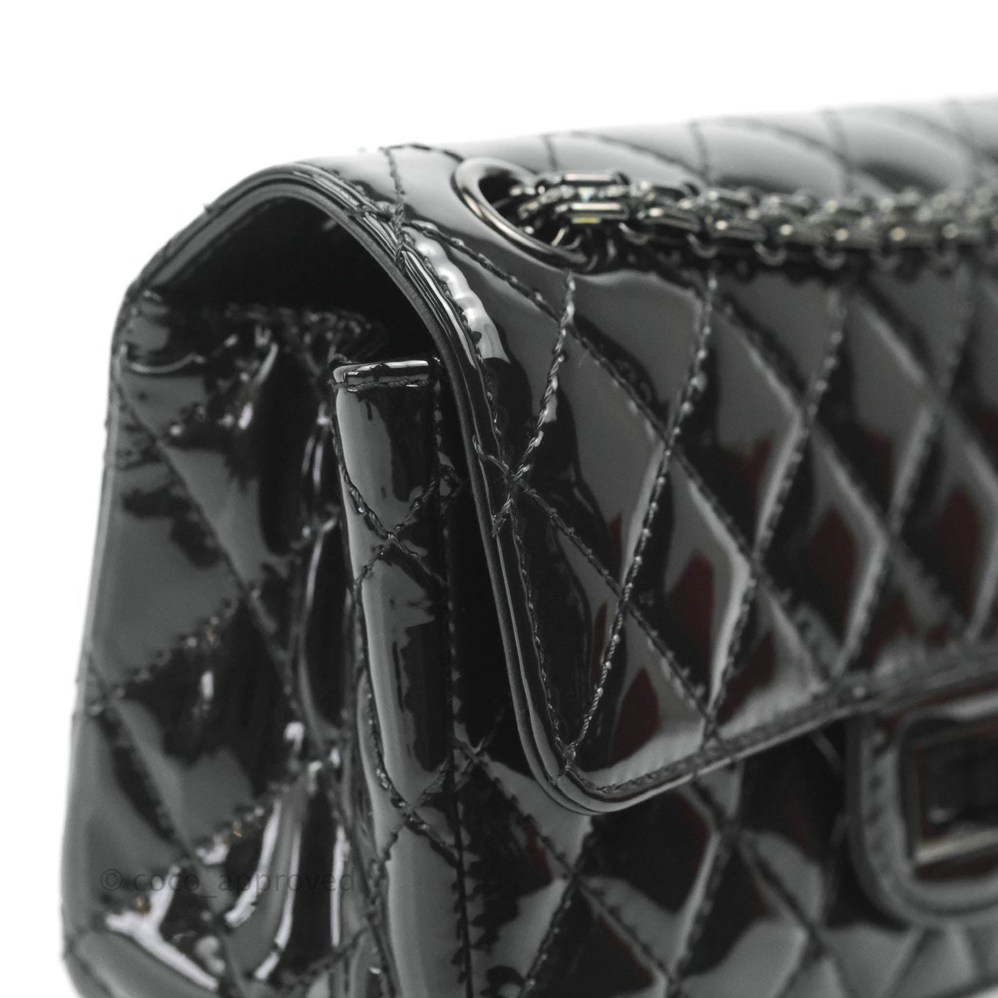 Chanel Quilted Mini Reissue 224 So Black Patent