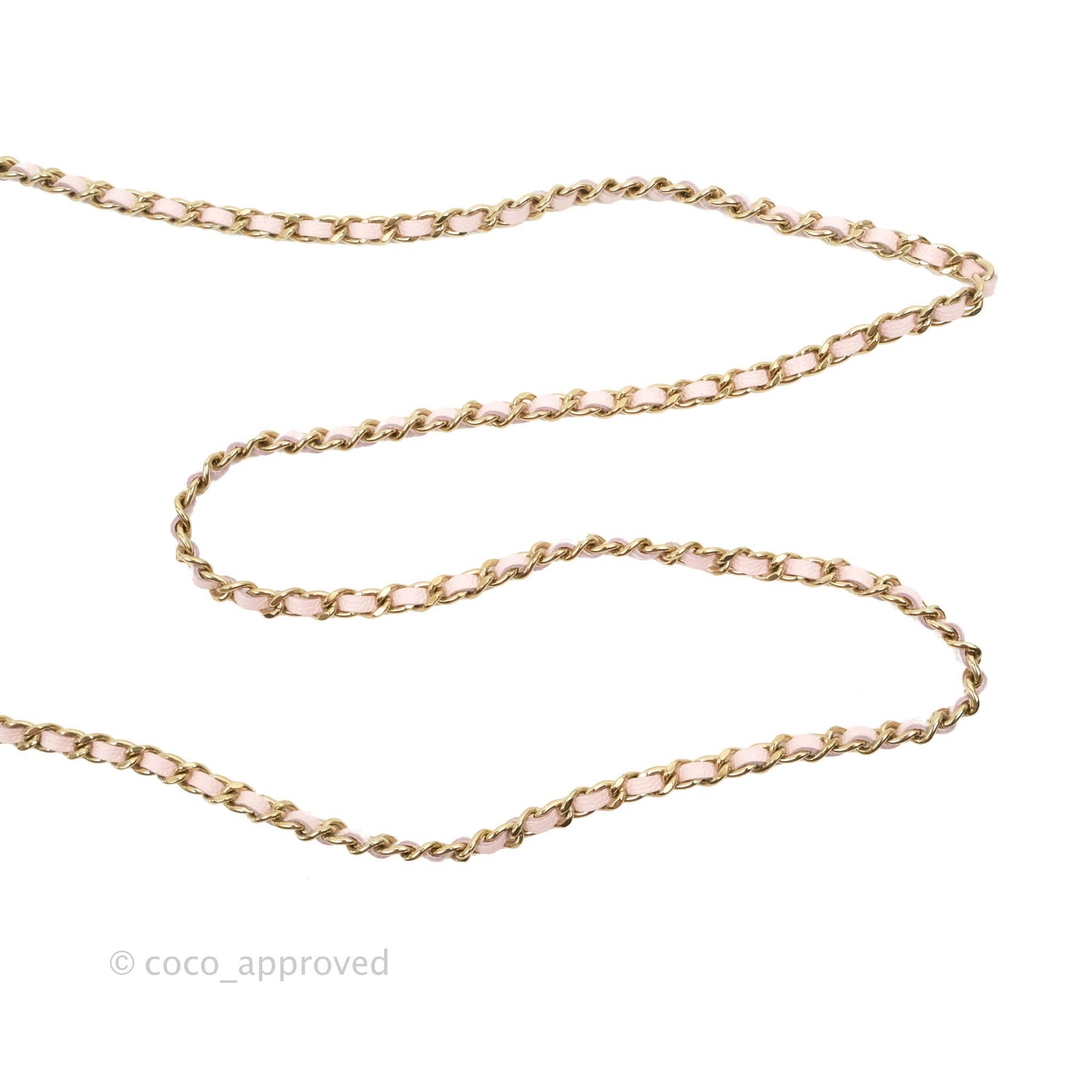 Chanel Mini Wallet With Chain Light Pink Caviar Gold Hardware
