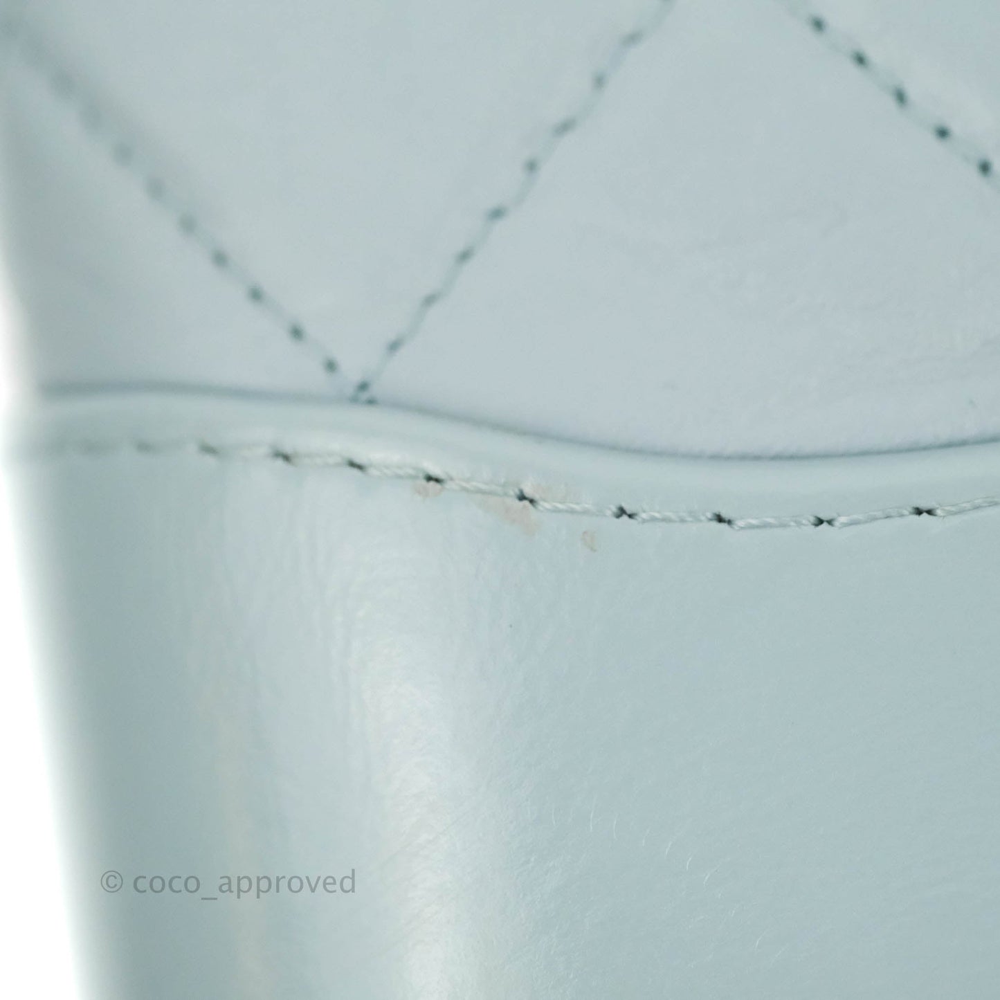 Chanel Small Gabrielle Hobo Light Blue Grey Aged Calfskin Mixed Hardware