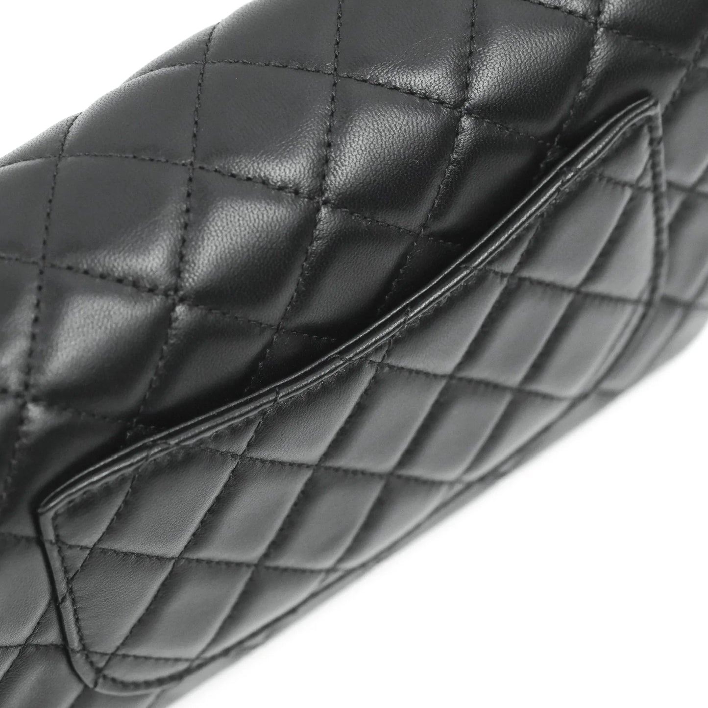 Chanel Mini Rectangular Pearl Crush Quilted Black Lambskin Aged Gold Hardware