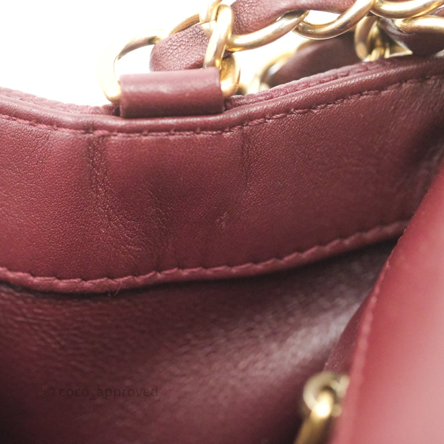 Chanel Quilted Medium CC Filigree Flap Burgundy Black Caviar