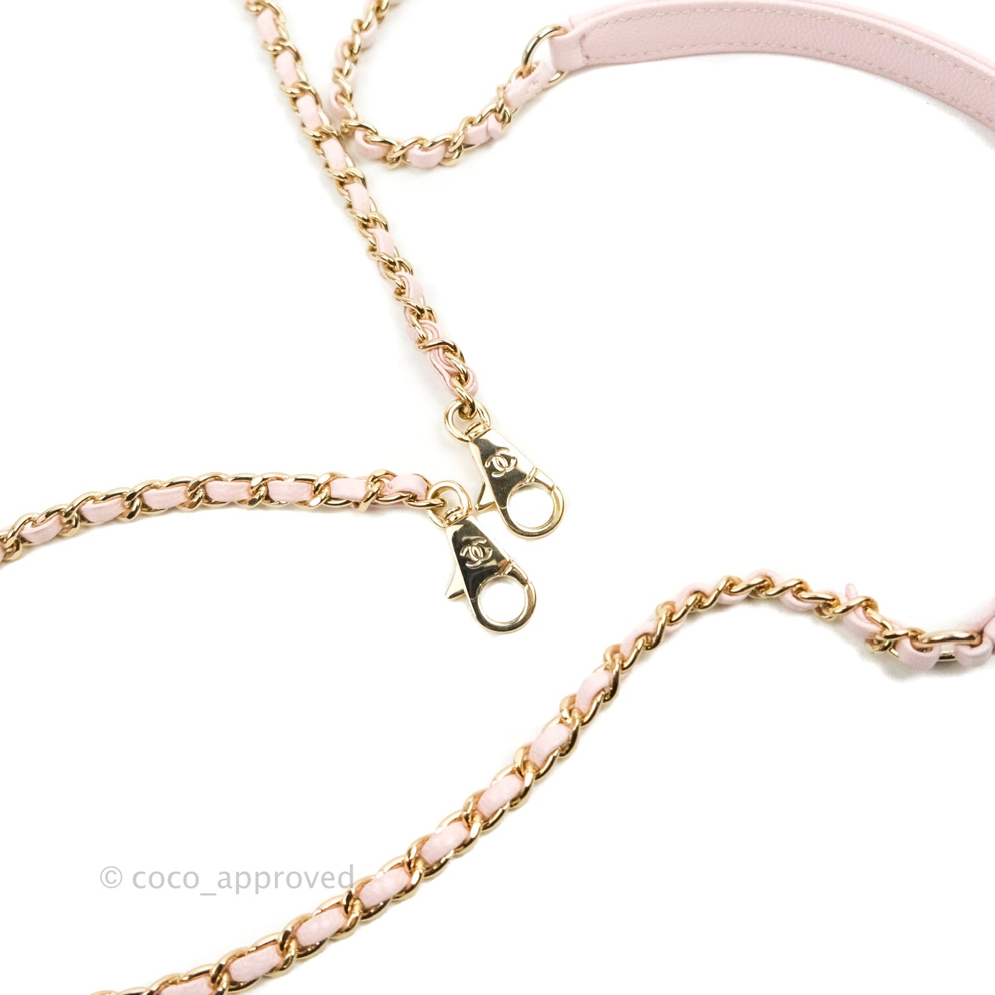 Chanel Mini Coco Handle Quilted Light Pink Caviar Gold Hardware
