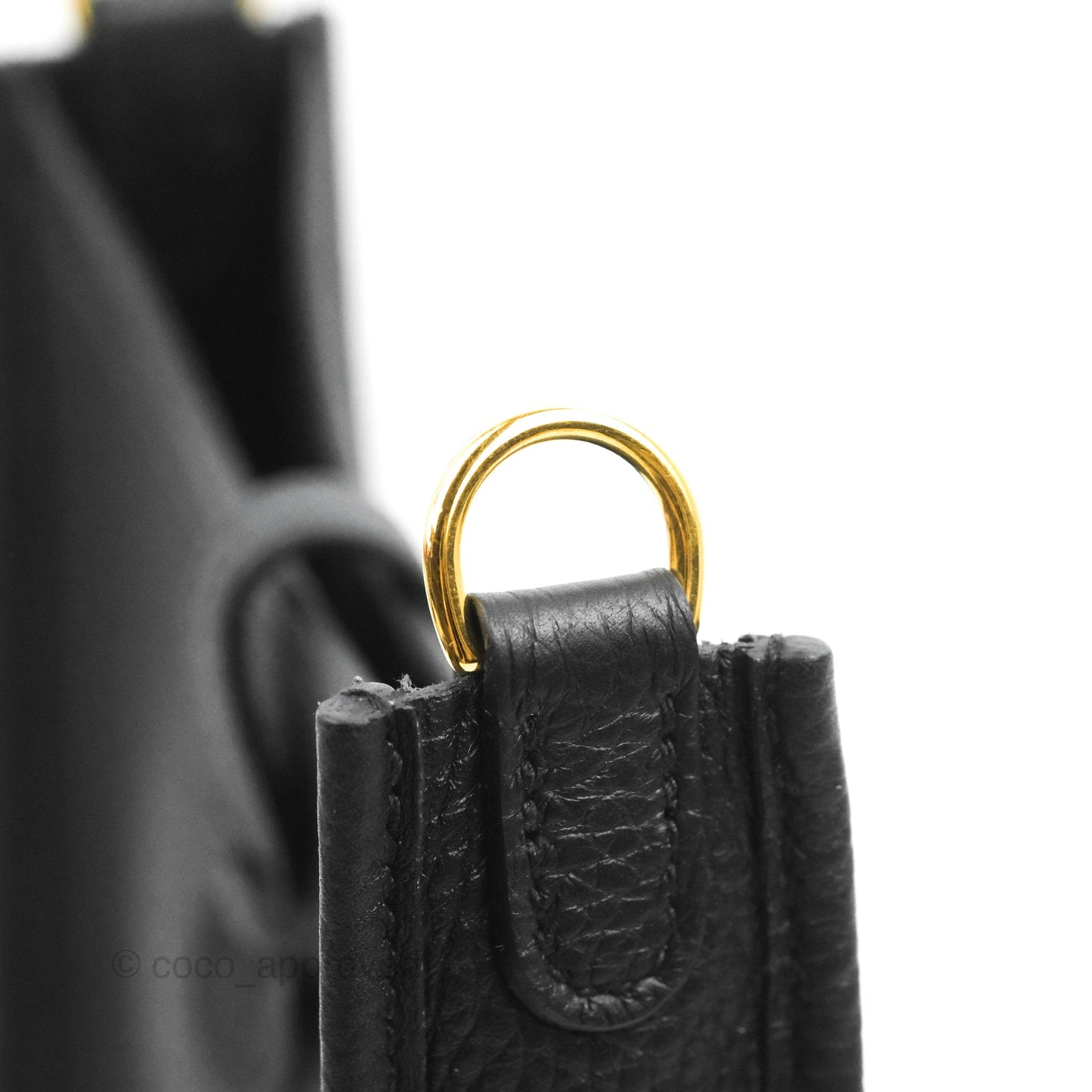 Hermès Mini Evelyne 16 Black Clemence Gold Hardware