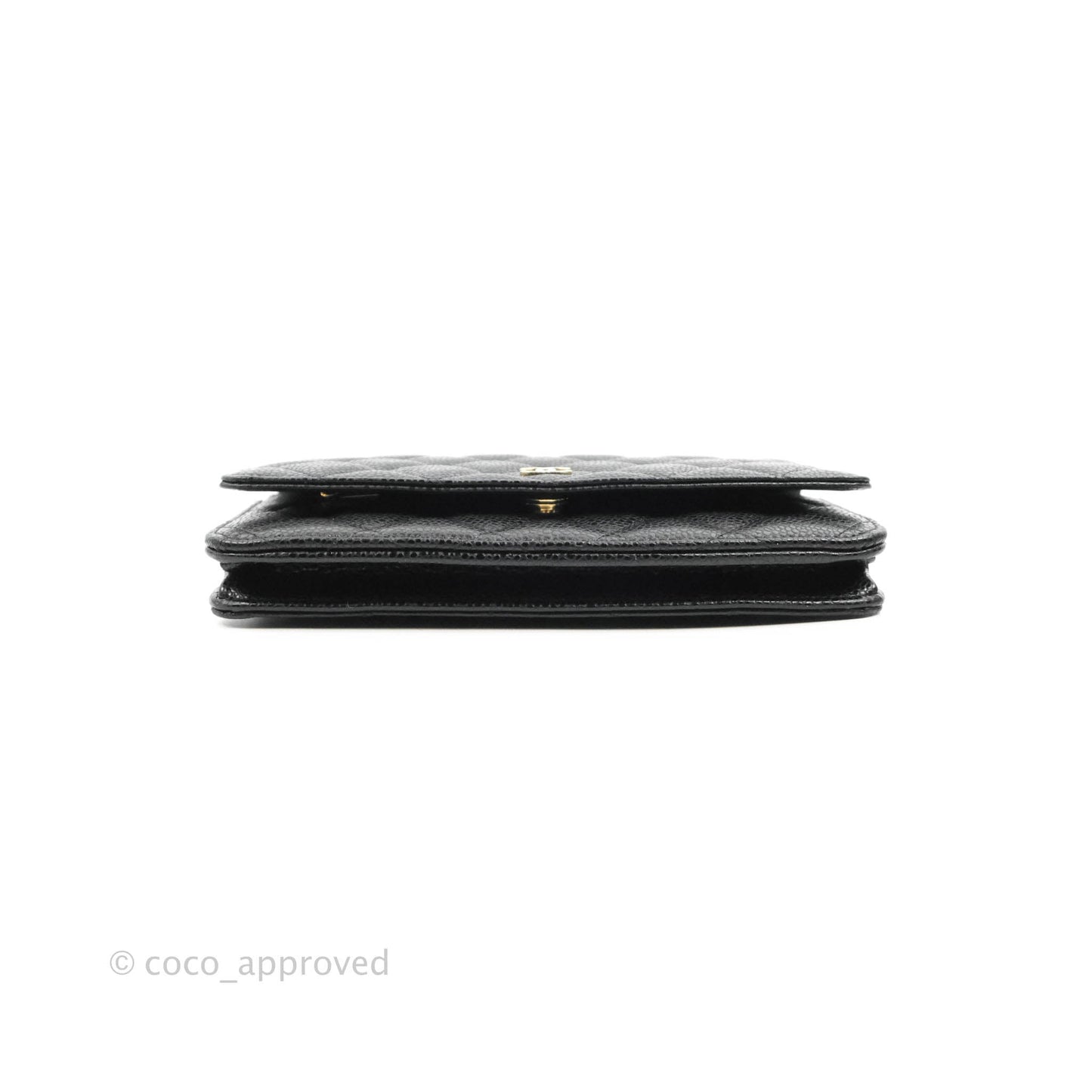 Chanel Quilted Classic WOC Black Caviar Gold Hardware
