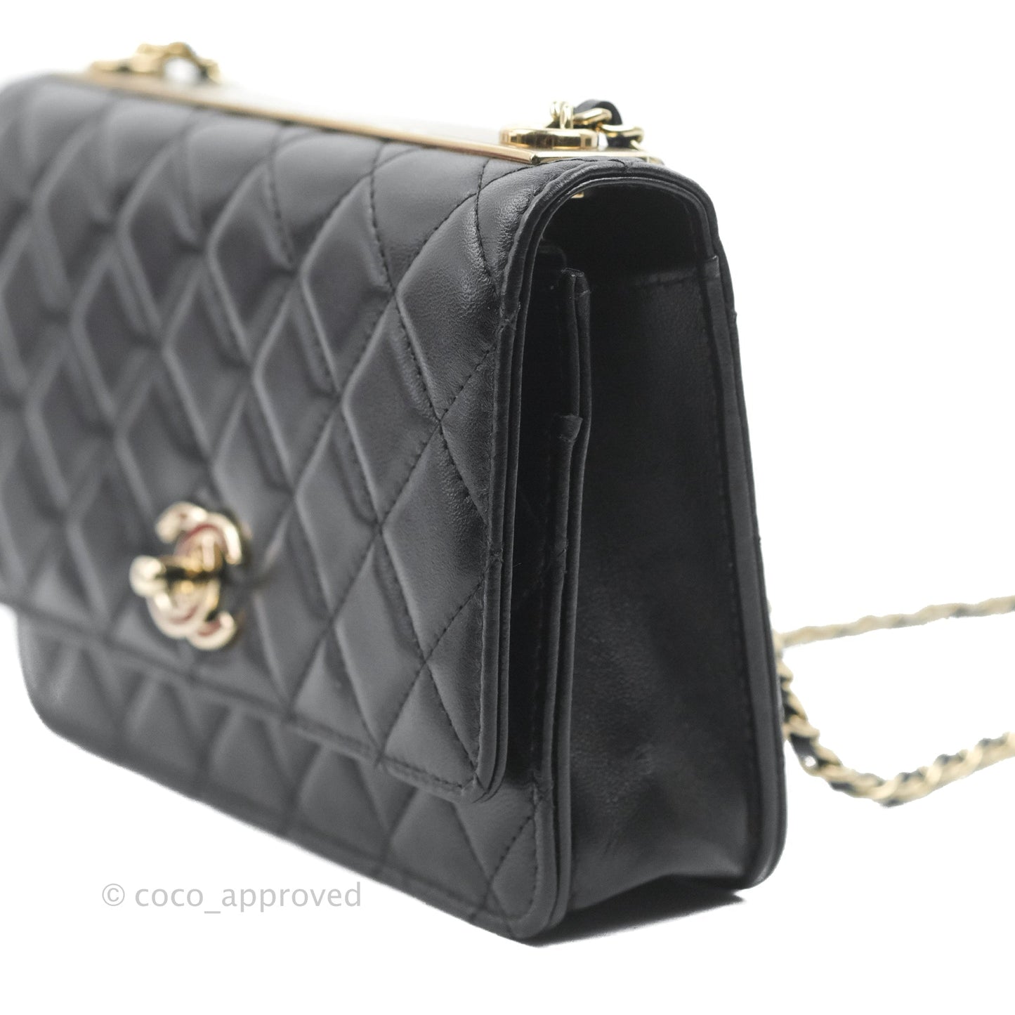 Chanel Trendy CC WOC Black Lambskin Gold Hardware