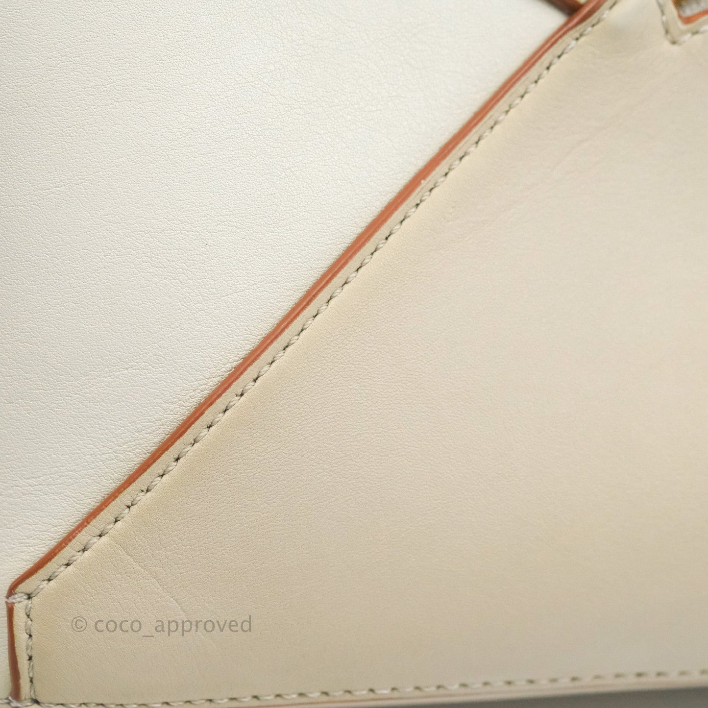 Loewe Small Puzzle Edge Bag Ghost/Soft White Nappa Calfskin