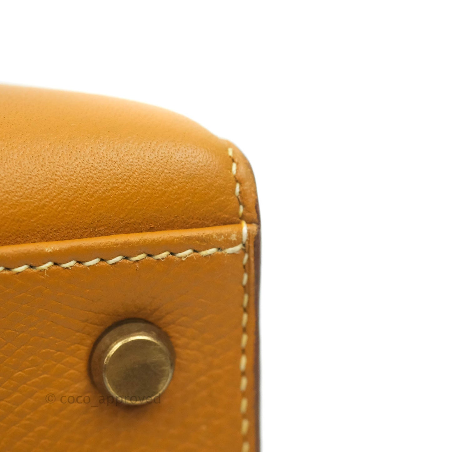 Hermès Vintage Kelly 28 Gold Epsom Gold Hardware