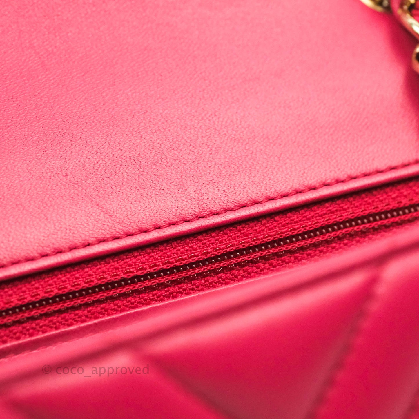 Chanel Chevron Mini Rectangular Flap Pink Lambskin Gold Hardware