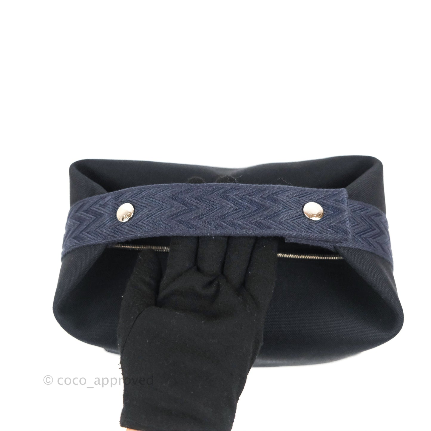 Hermès Large Bride-A-Brac Navy Canvas