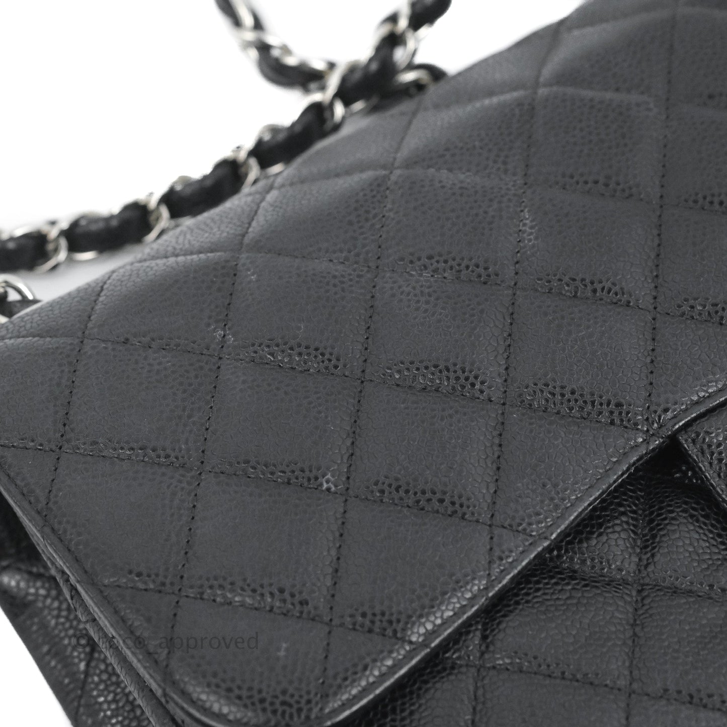 Chanel Jumbo Double Flap Black Caviar Silver Hardware⁣⁣