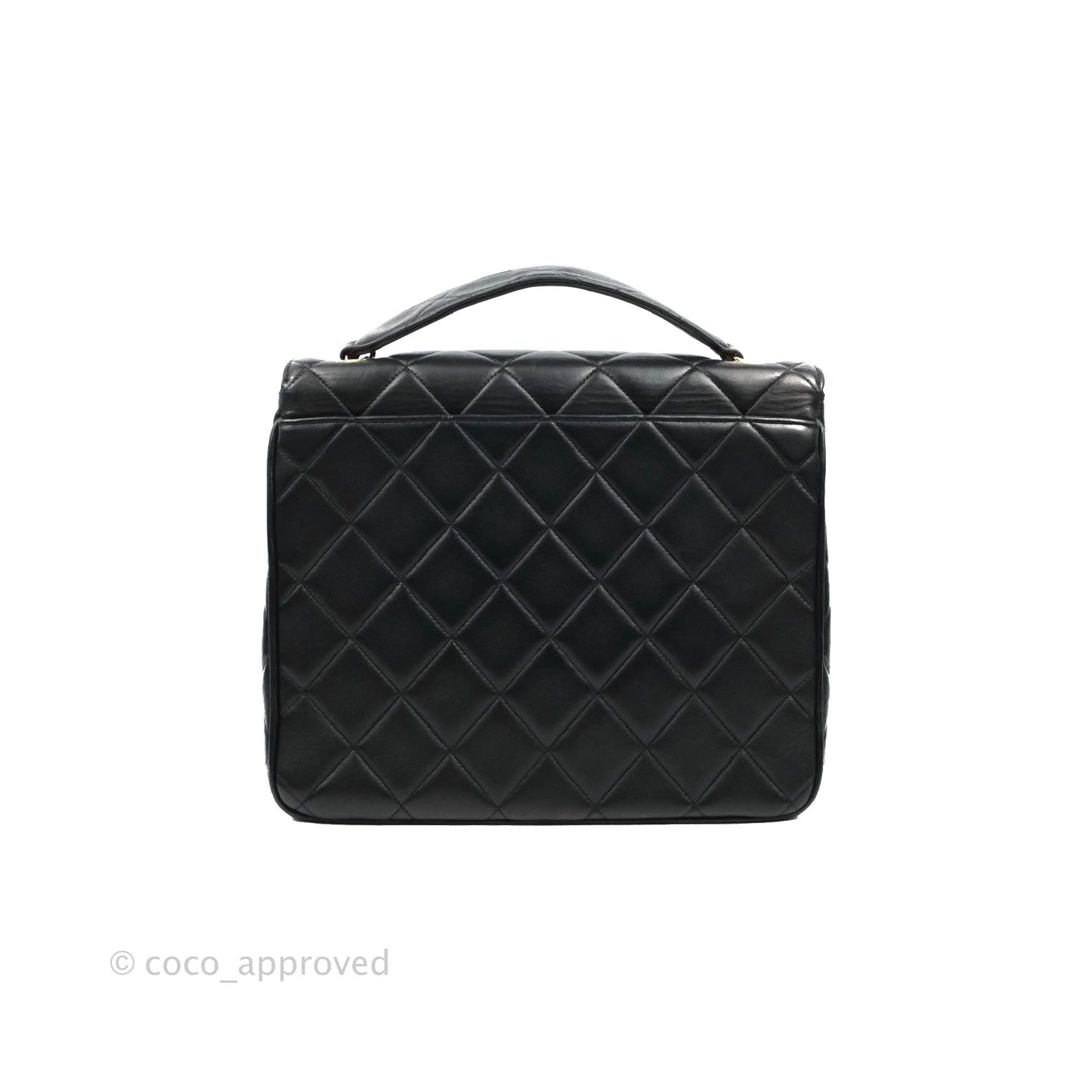 Chanel Quilted XL Vintage Black Lambskin Large 24K CC Bag