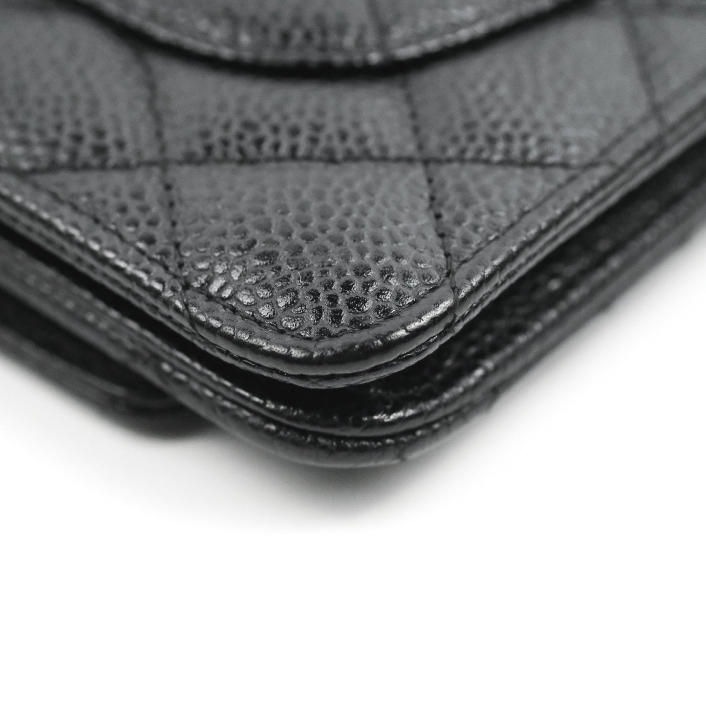 Chanel Quilted Classic WOC Black Caviar Gold Hardware