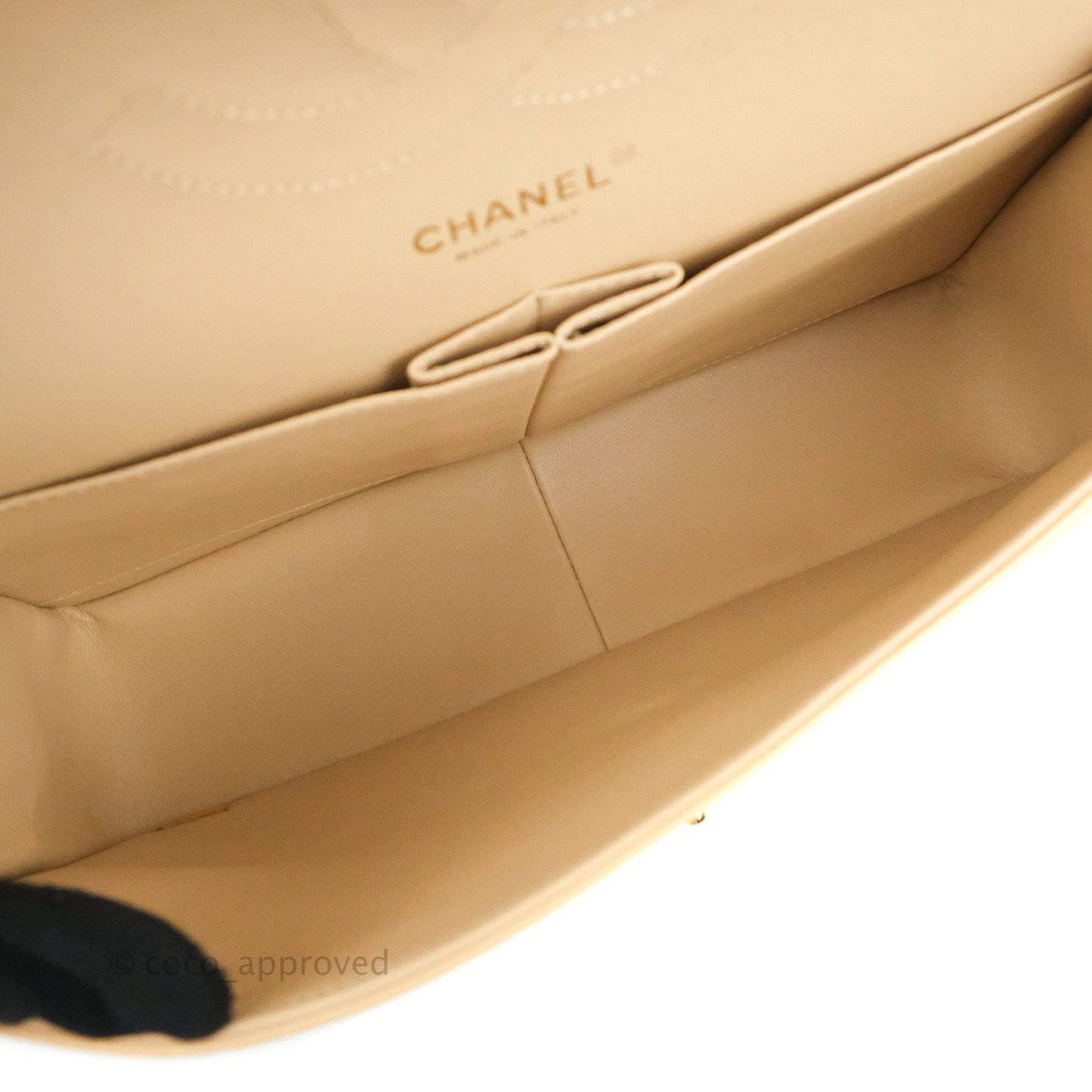 Chanel Jumbo Double Flap Beige Caviar Gold Hardware⁣⁣
