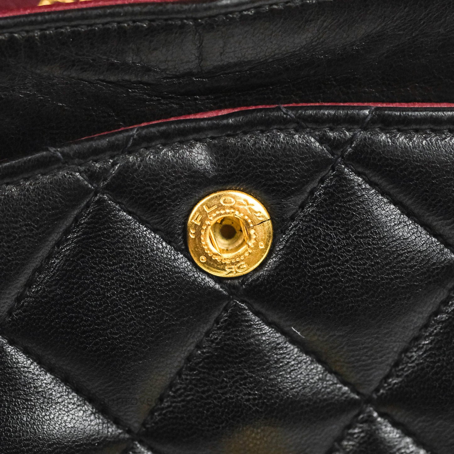 Chanel Vintage Classic Small S/M Flap Black Lambskin 24K Gold Hardware