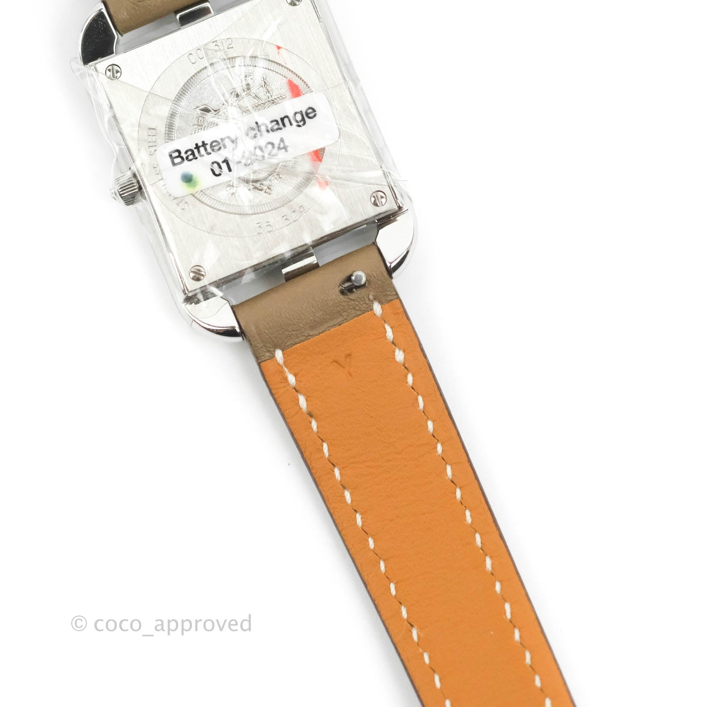 Hermès Cape Cod Serti-Swift Etoupe Watch Palladium Hardware