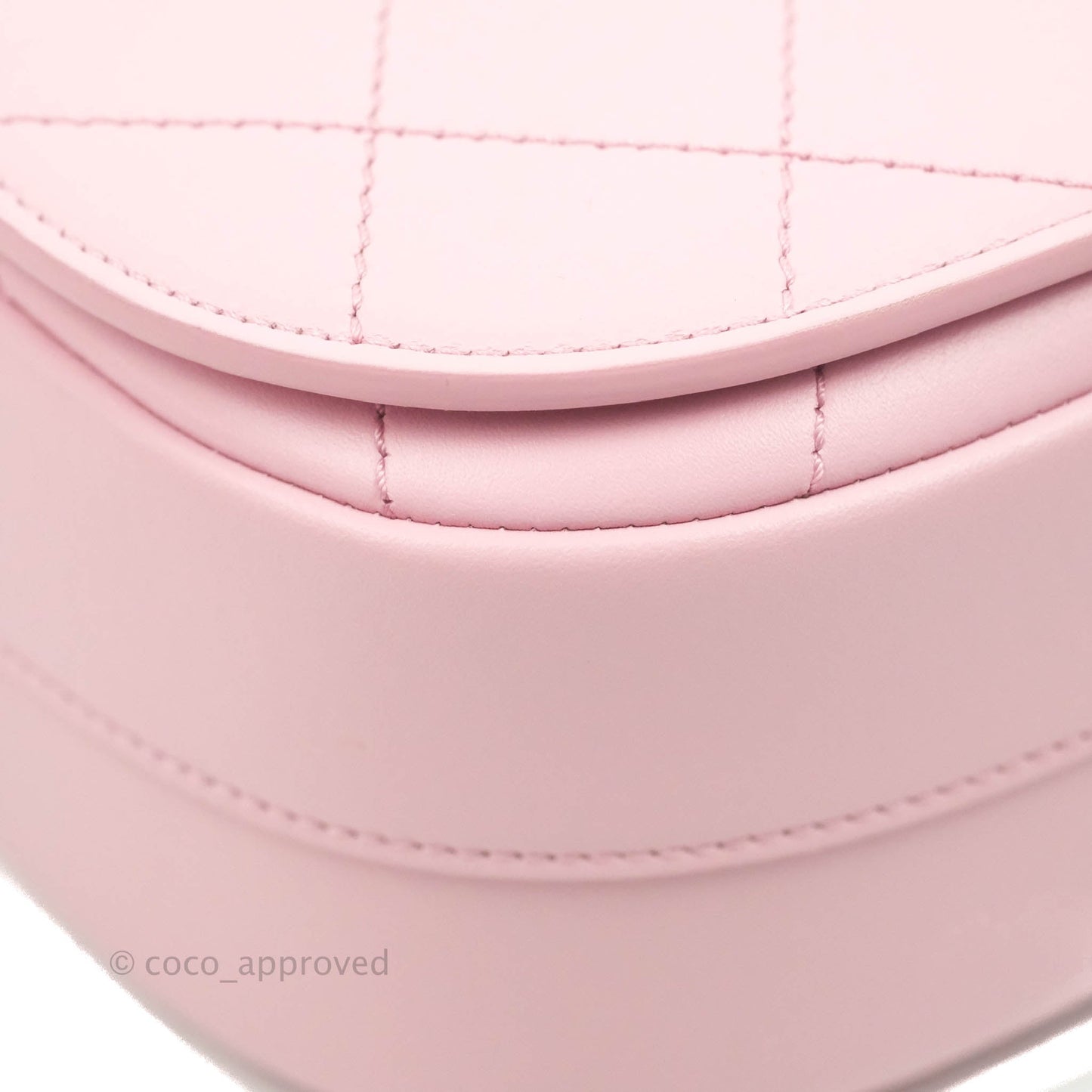 Chanel Stitched Ring My Bag Flap Crossbody Pink Calfskin