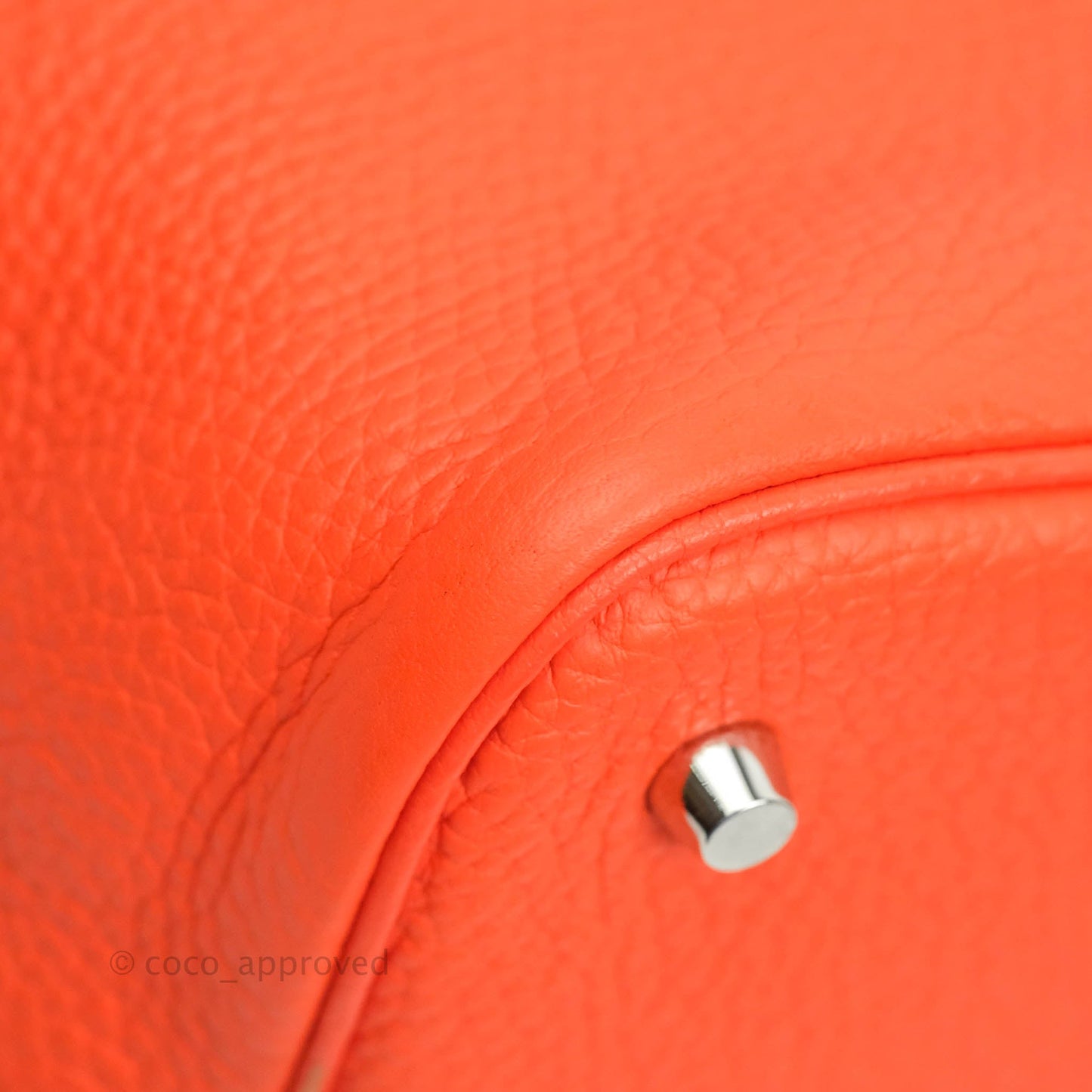 Hermès Picotin 22 Orange Clemence Palladium Hardware