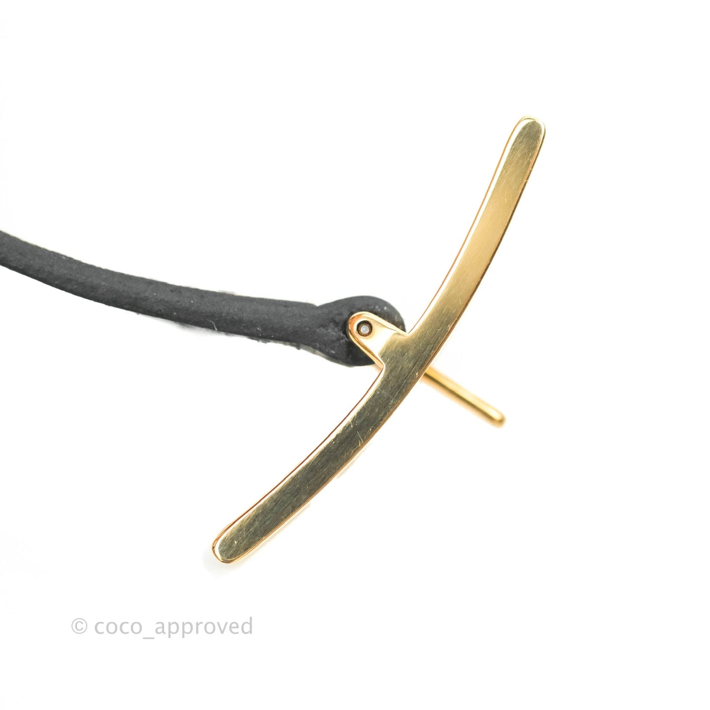 Hermès Veau Behapi Single Tour Bracelet Black Fauve