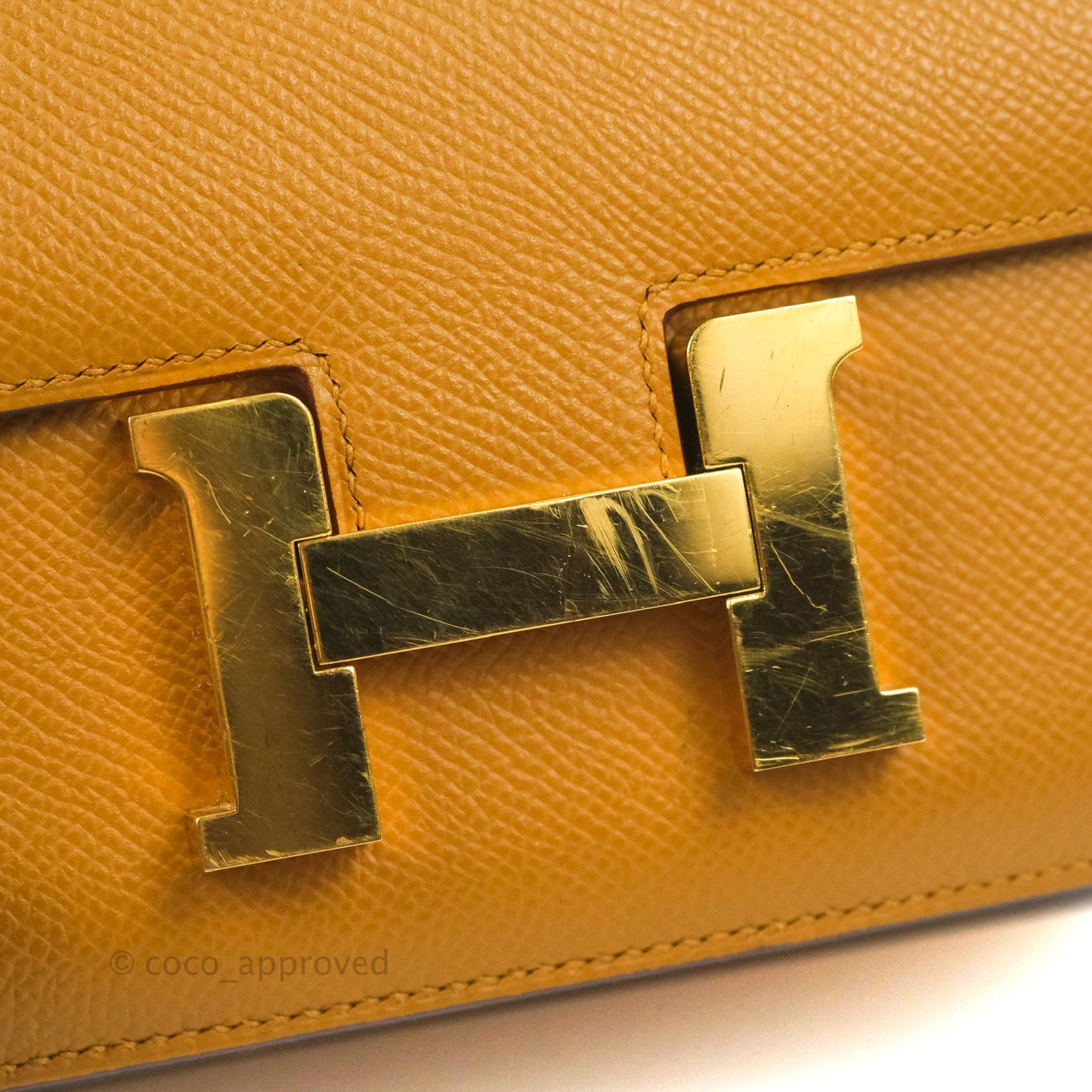 Hermès Constance Mini 18cm Sesame Epsom Gold Hardware