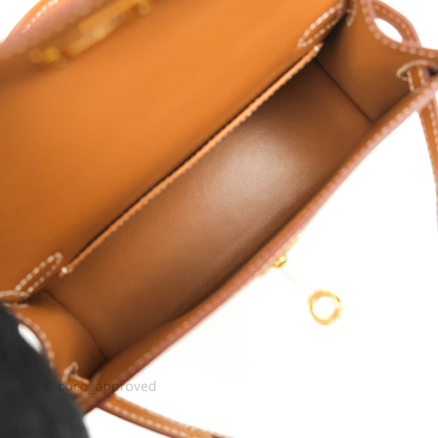 Hermès Mini Kelly II Gold Epsom Gold Hardware