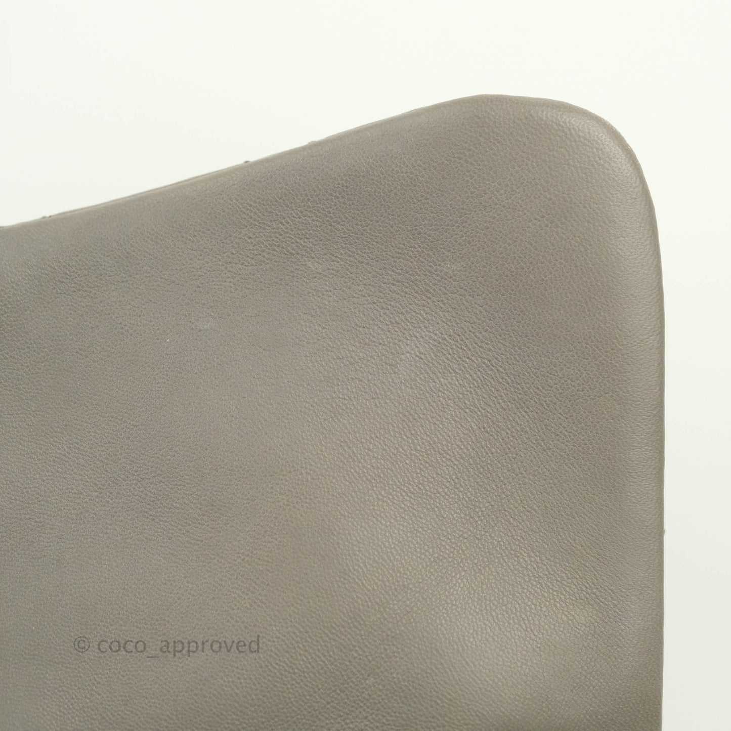 Chanel Medium Quilted Soft Accordion Flap Bag Grey Lambskin