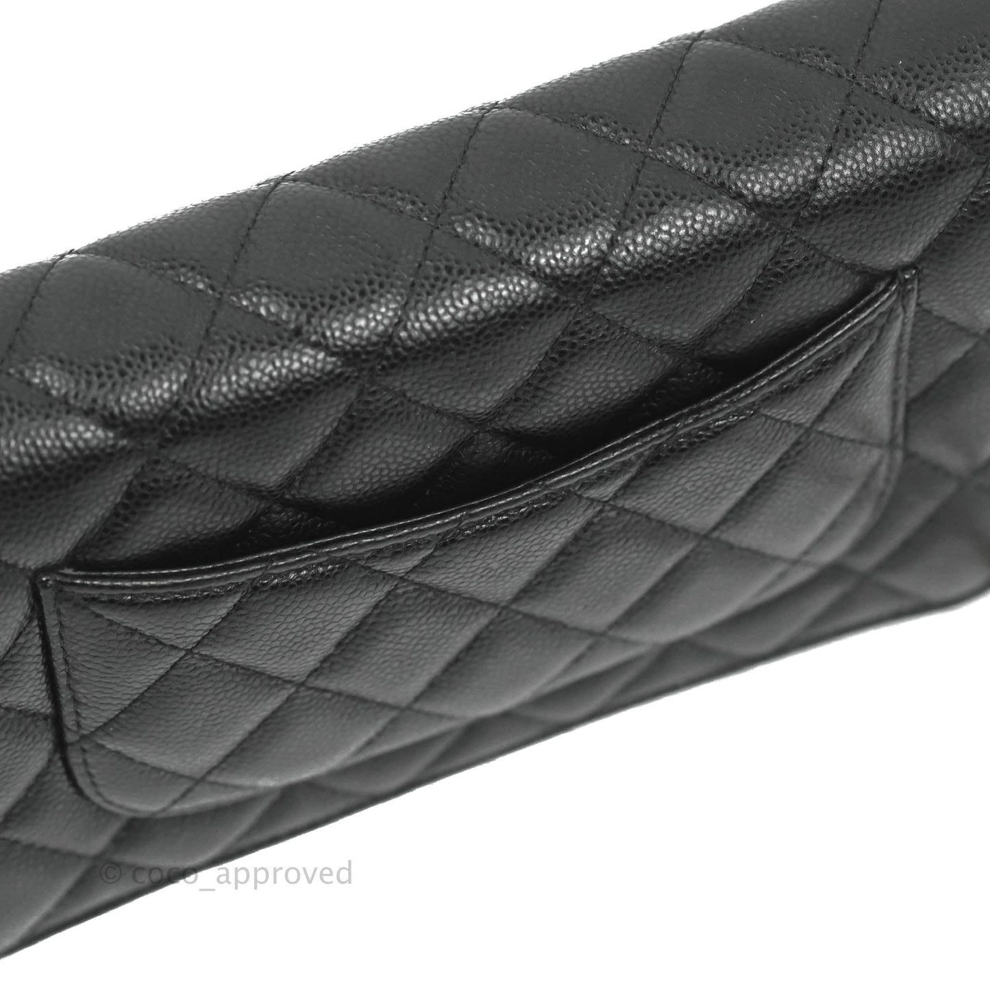 Chanel Quilted Wallet on Chain WOC CC Coco Chain Black Caviar Gold Hardware