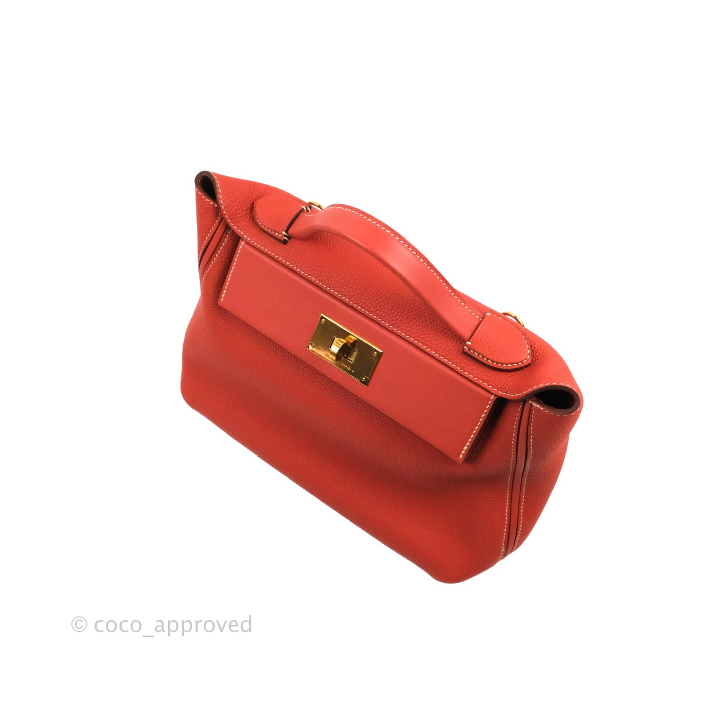 Hermès 24/24 29 Sanguine Togo Gold Hardware