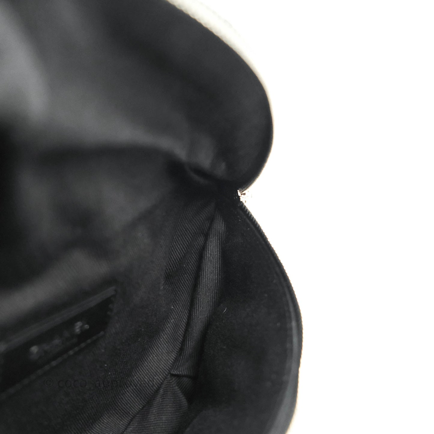 Chanel Quilted Belt Bum Bag Black Calfskin Silver Hardware (Uniform)