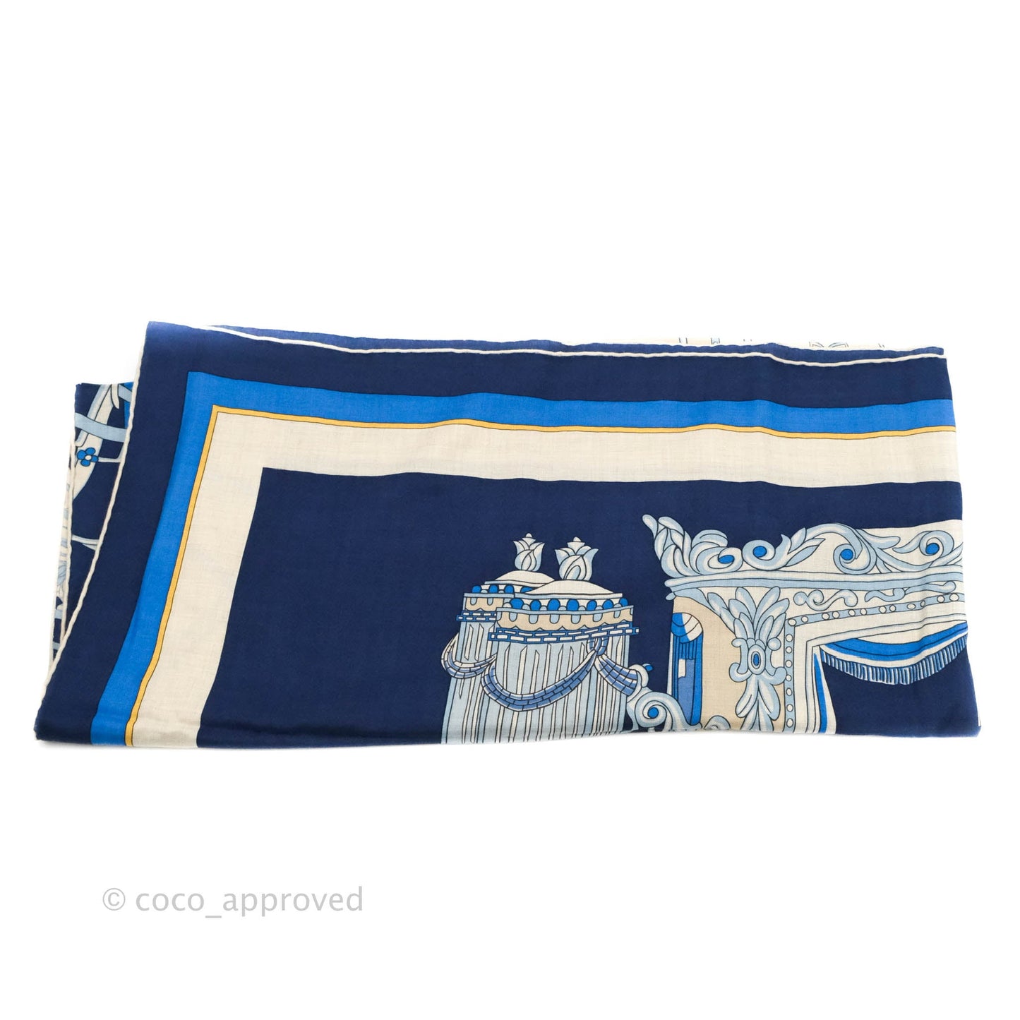 Hermès Cashmere/Silk Coupe de Gala Shawl 140