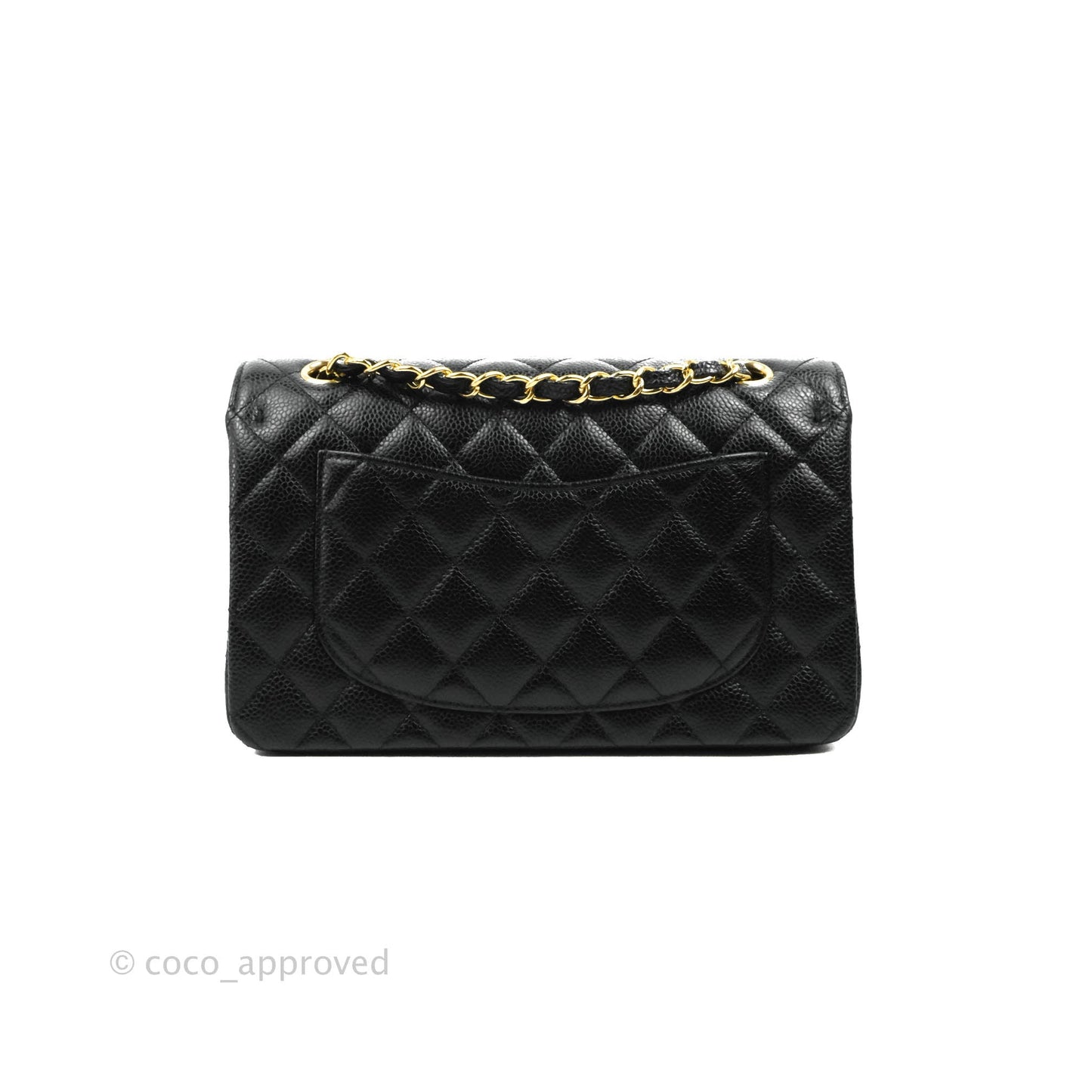 Chanel Small Classic Quilted Flap Black Caviar Gold Hardware