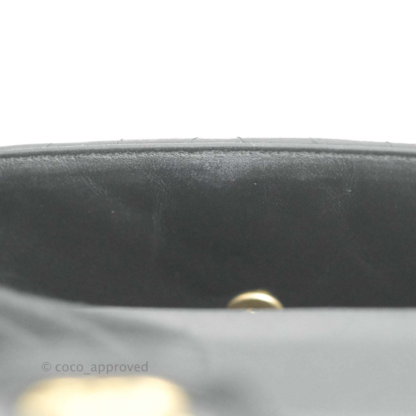 Chanel Chevron Mini Rectangular Flap Black Lambskin Aged Gold Hardware