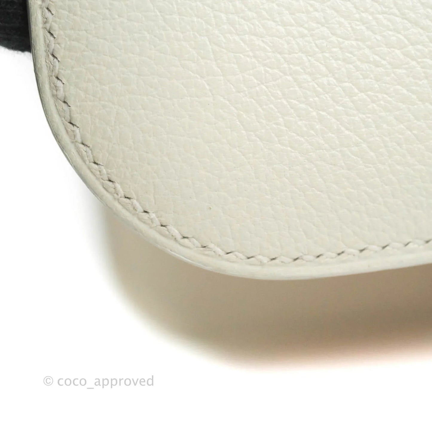Hermès Constance HSS Mini 18cm White Evercolor Palladium Hardware