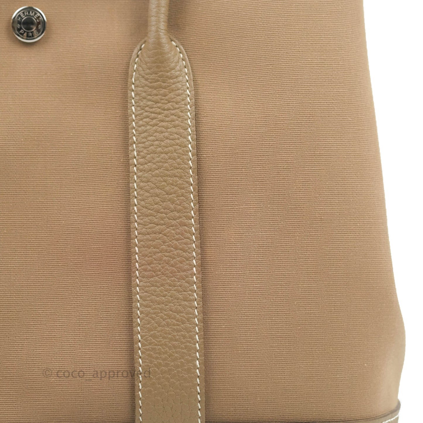 Hermès Garden Party 30 Canvas Etoupe