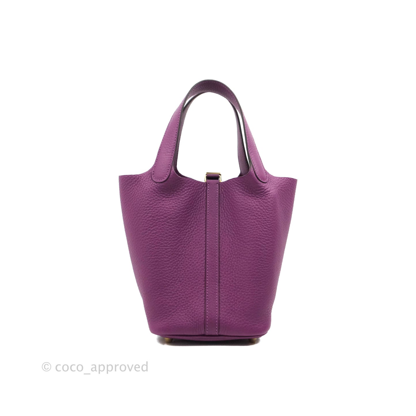 Hermès Picotin Lock 18 P9 Anemone Clemence Gold Hardware