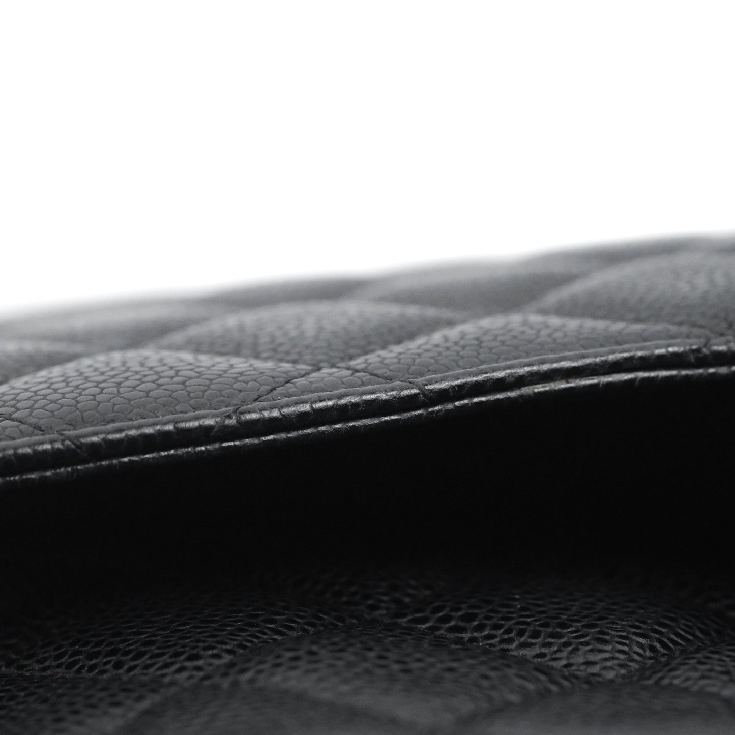 Chanel Jumbo Double Flap Black Caviar Silver Hardware⁣⁣