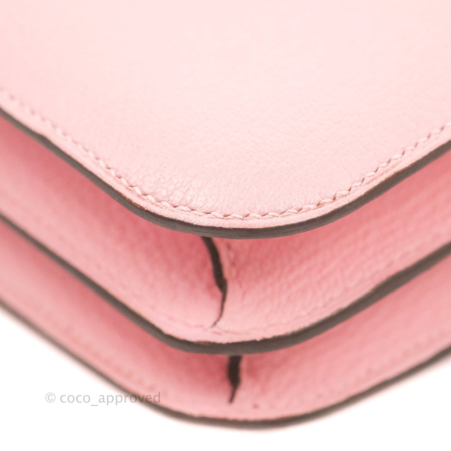 Hermès Constance III Mini 18cm Sakura Chevre Mysore Palladium Hardware