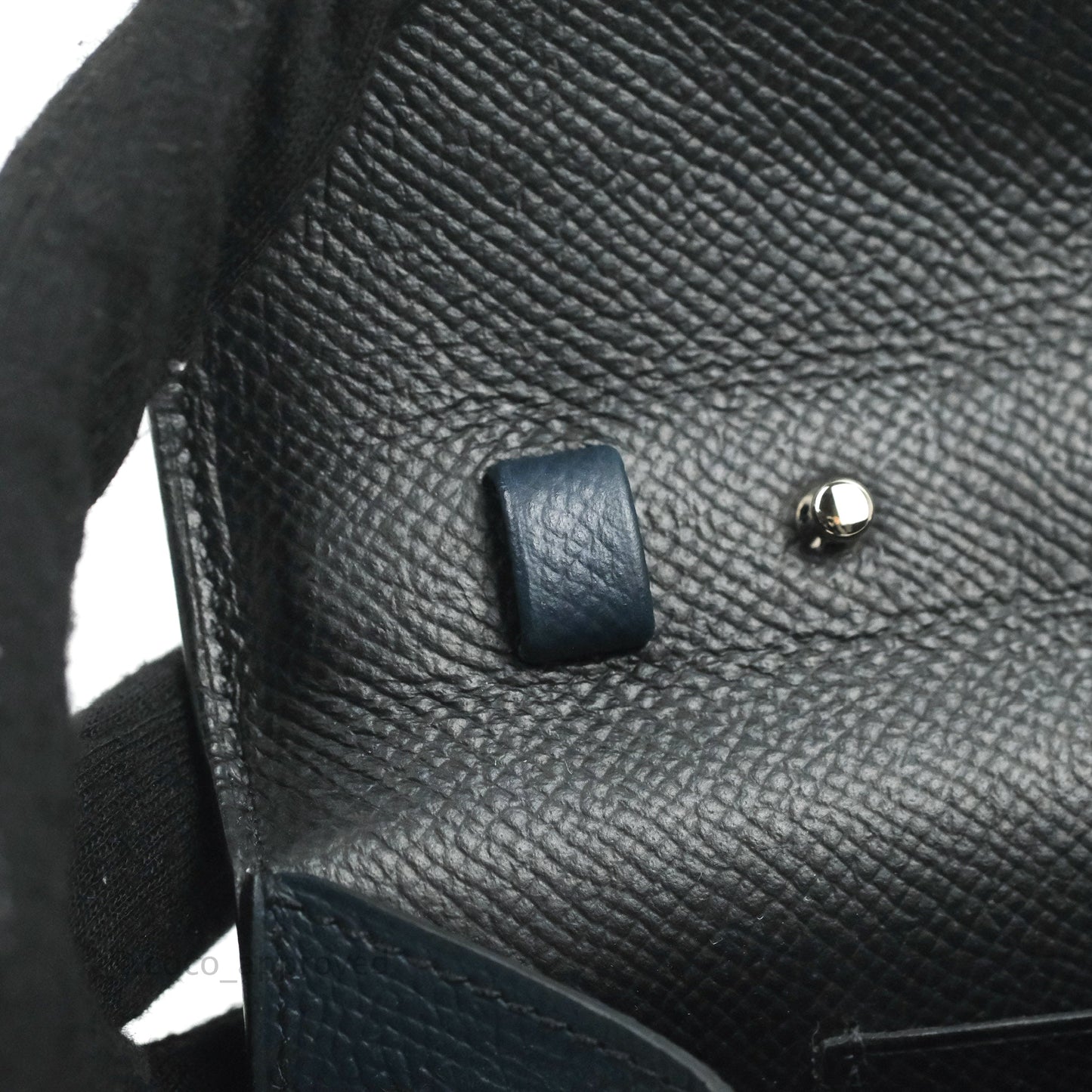 Hermès Epsom Kelly To Go Wallet Midnight Blue Palladium Hardware