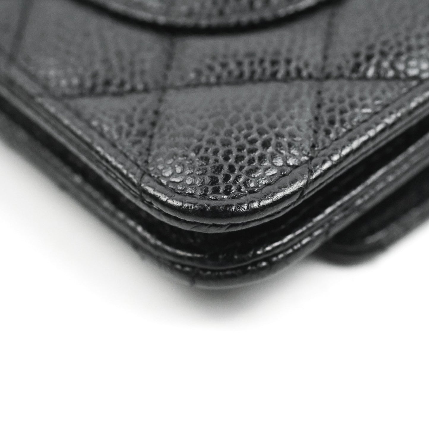 Chanel Quilted Classic WOC Black Caviar Gold Hardware