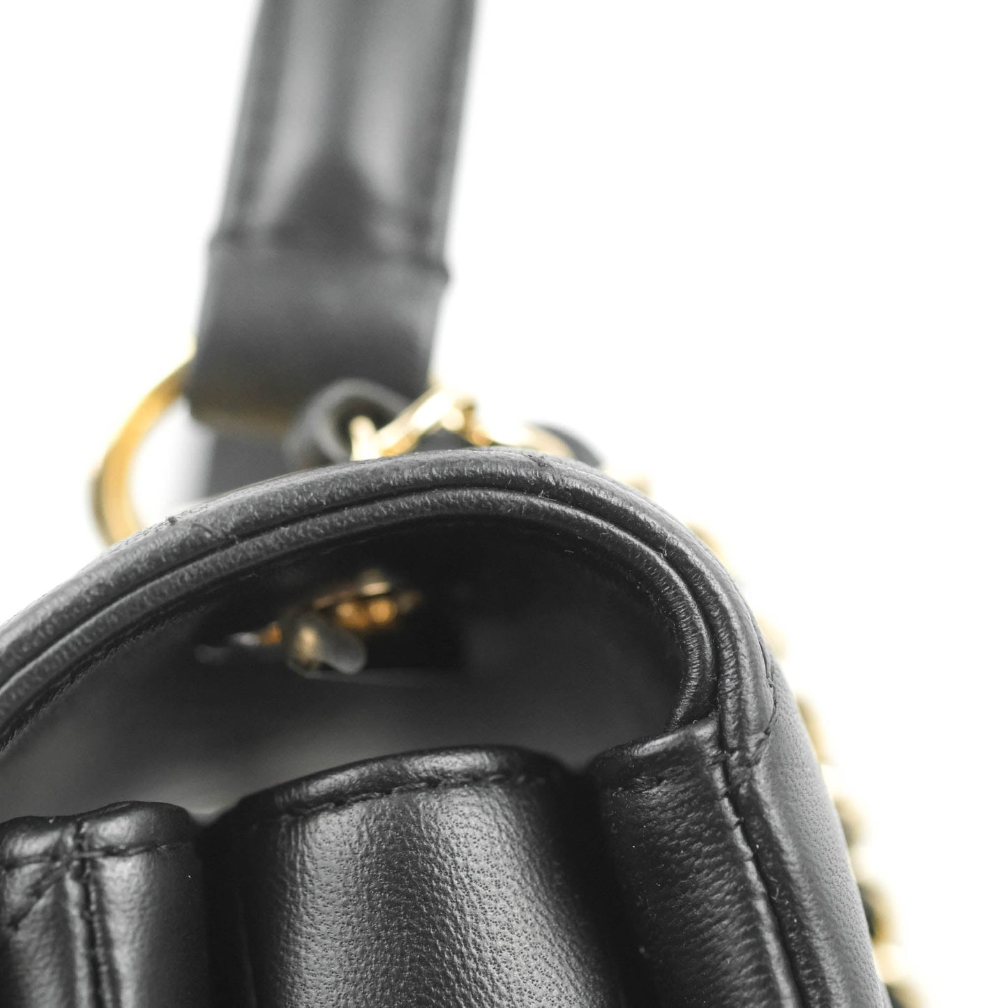 Chanel Trendy CC Chevron Small Black Lambskin Gold Hardware