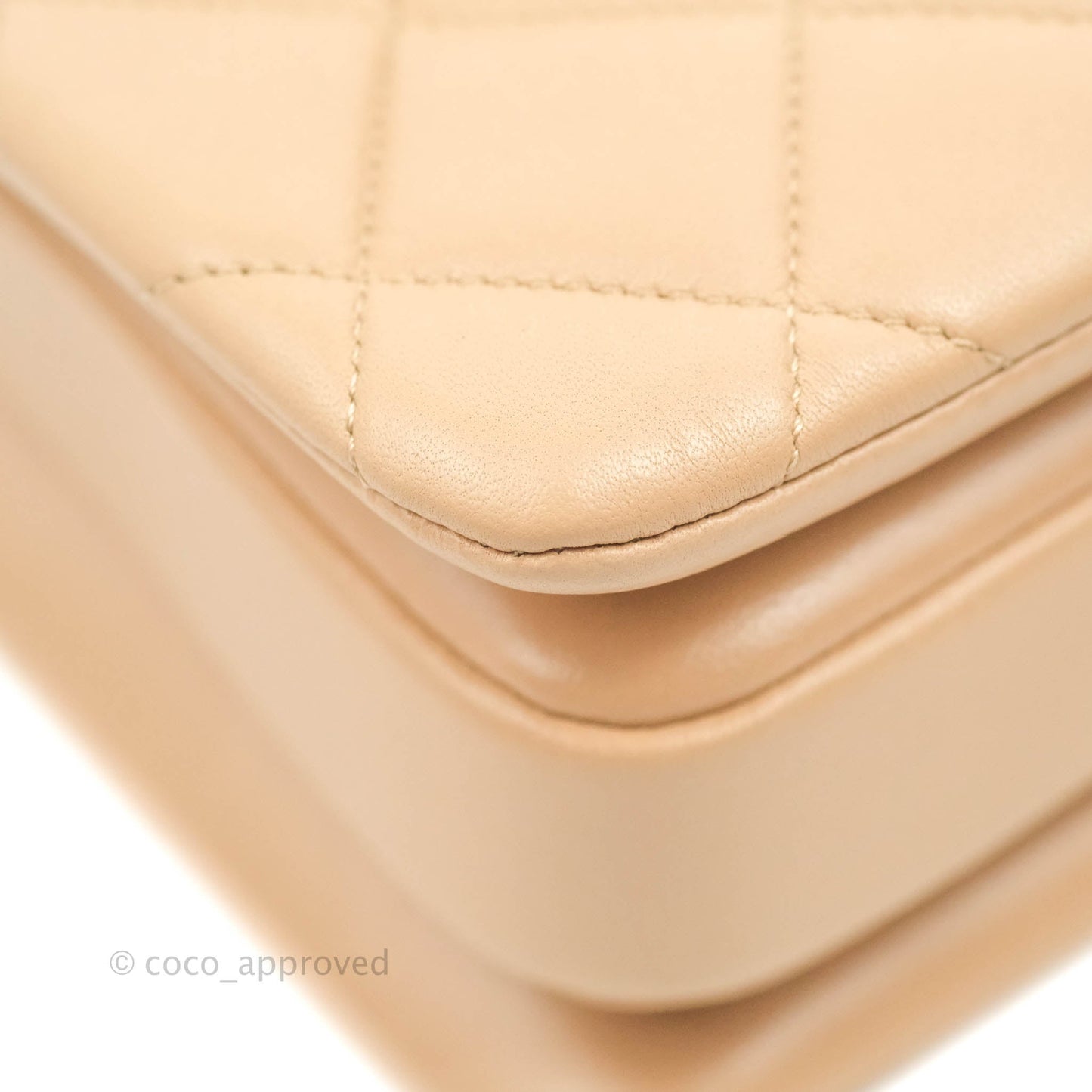 Chanel Trendy CC Small Beige Lambskin Gold Hardware 22S