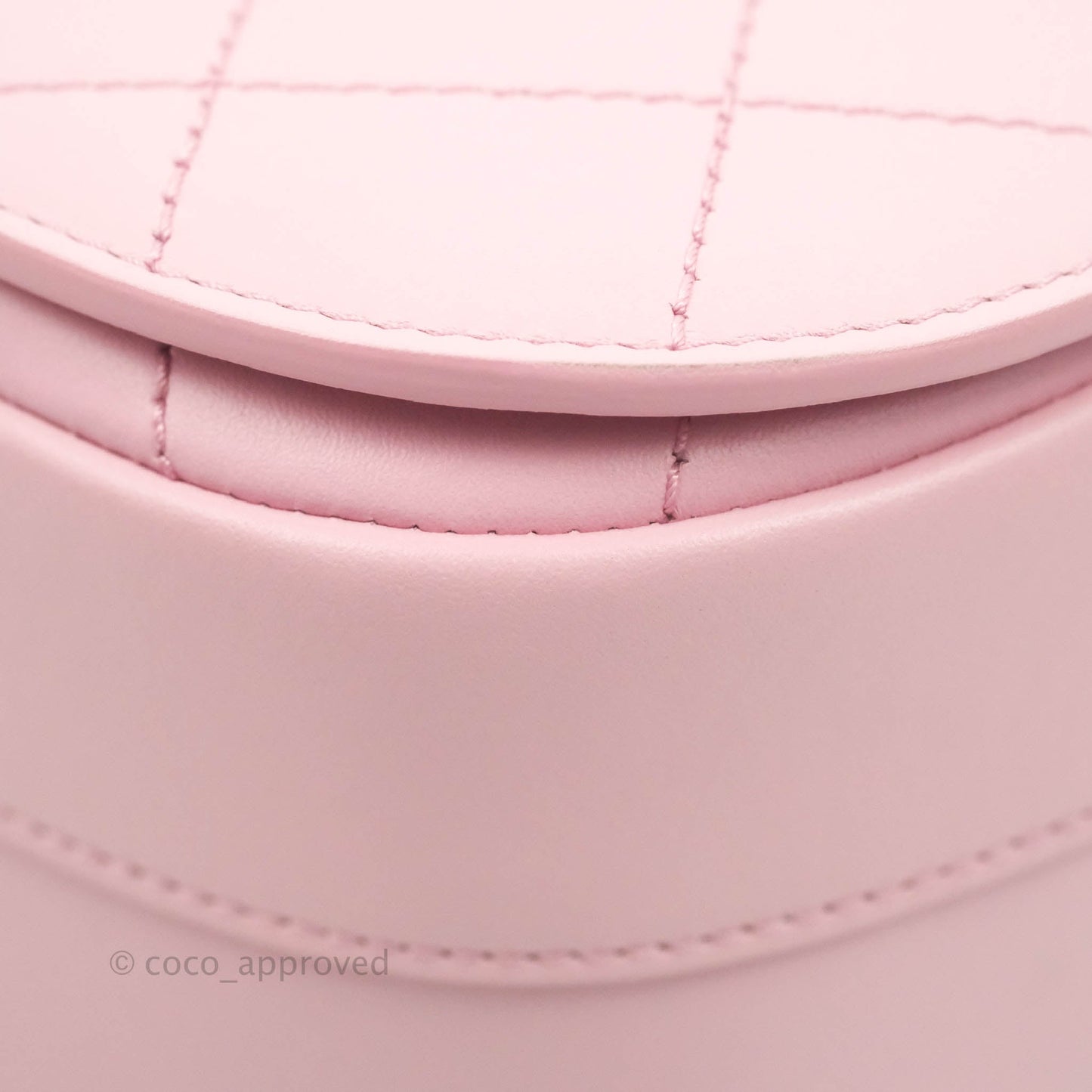 Chanel Stitched Ring My Bag Flap Crossbody Pink Calfskin