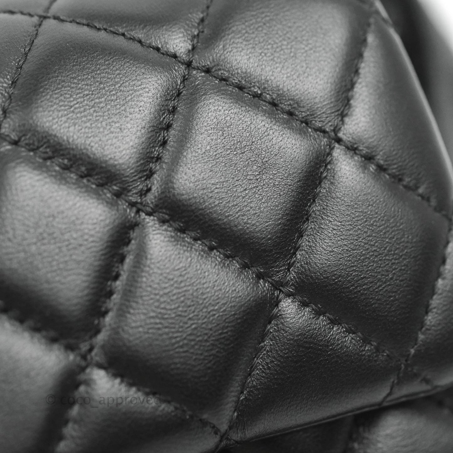 Chanel Romance Mini Square Flap Black Lambskin Aged Gold Hardware