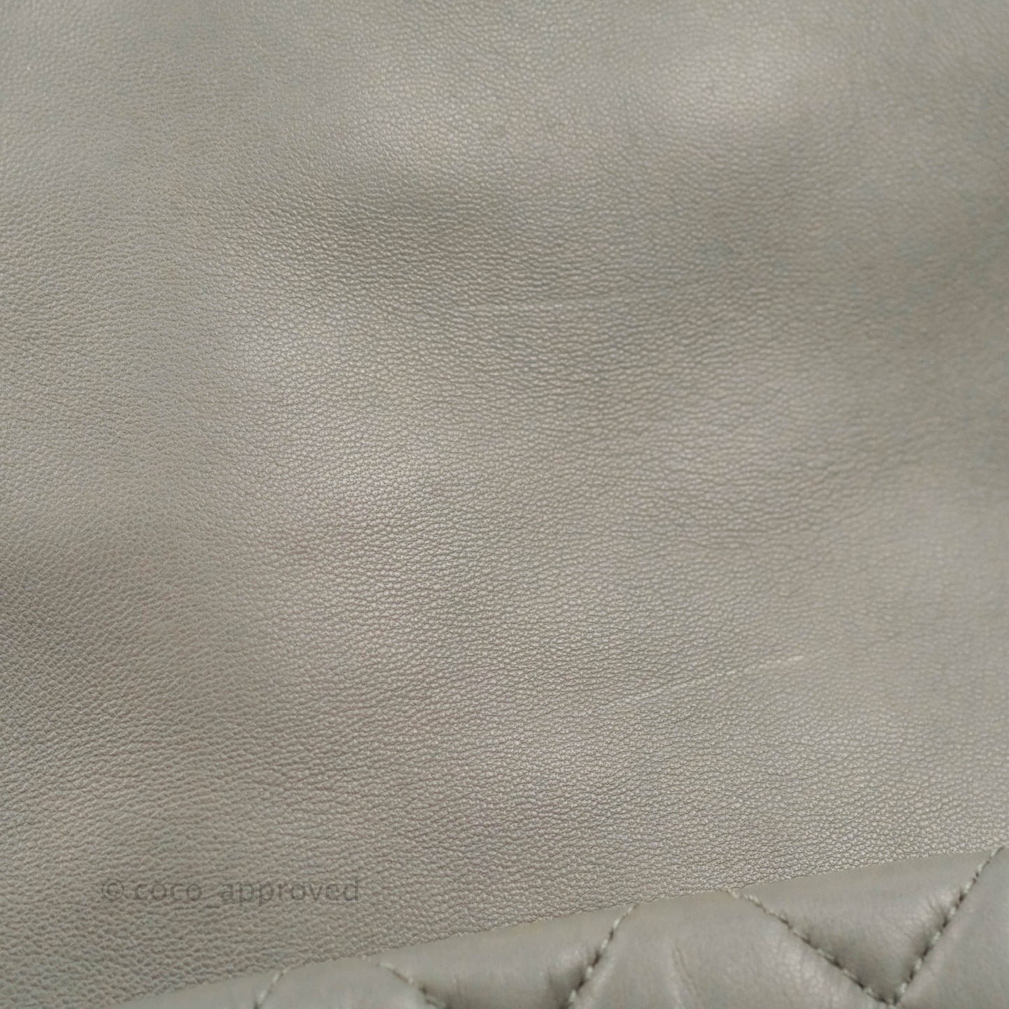 Chanel Medium Quilted Soft Accordion Flap Bag Grey Lambskin