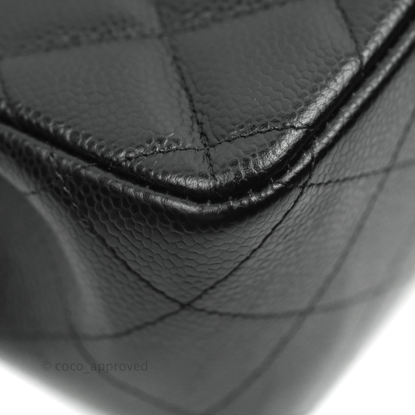 Chanel Jumbo Double Flap Black Caviar Silver Hardware⁣⁣