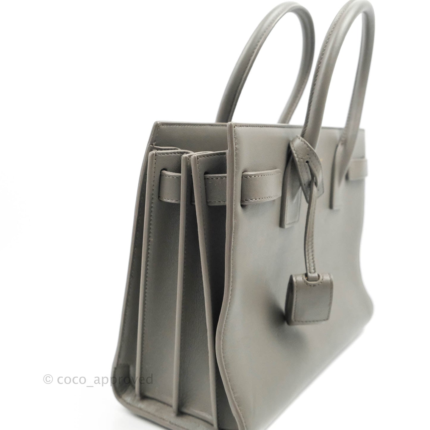 Saint Laurent Sac De Jour Grey Calfskin Baby