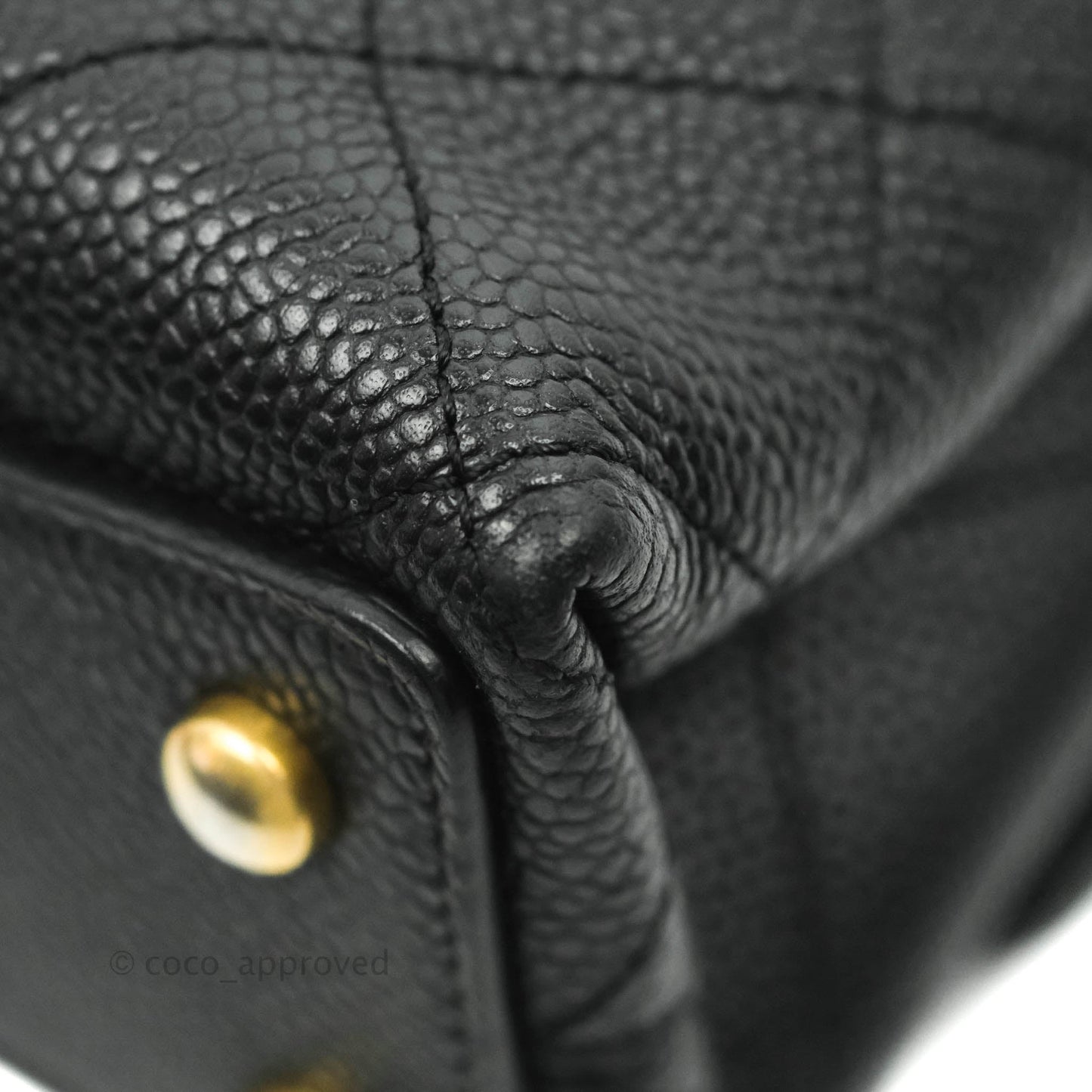 Chanel Chic Affinity Small Grained Calfskin Black Aged Gold Hardware