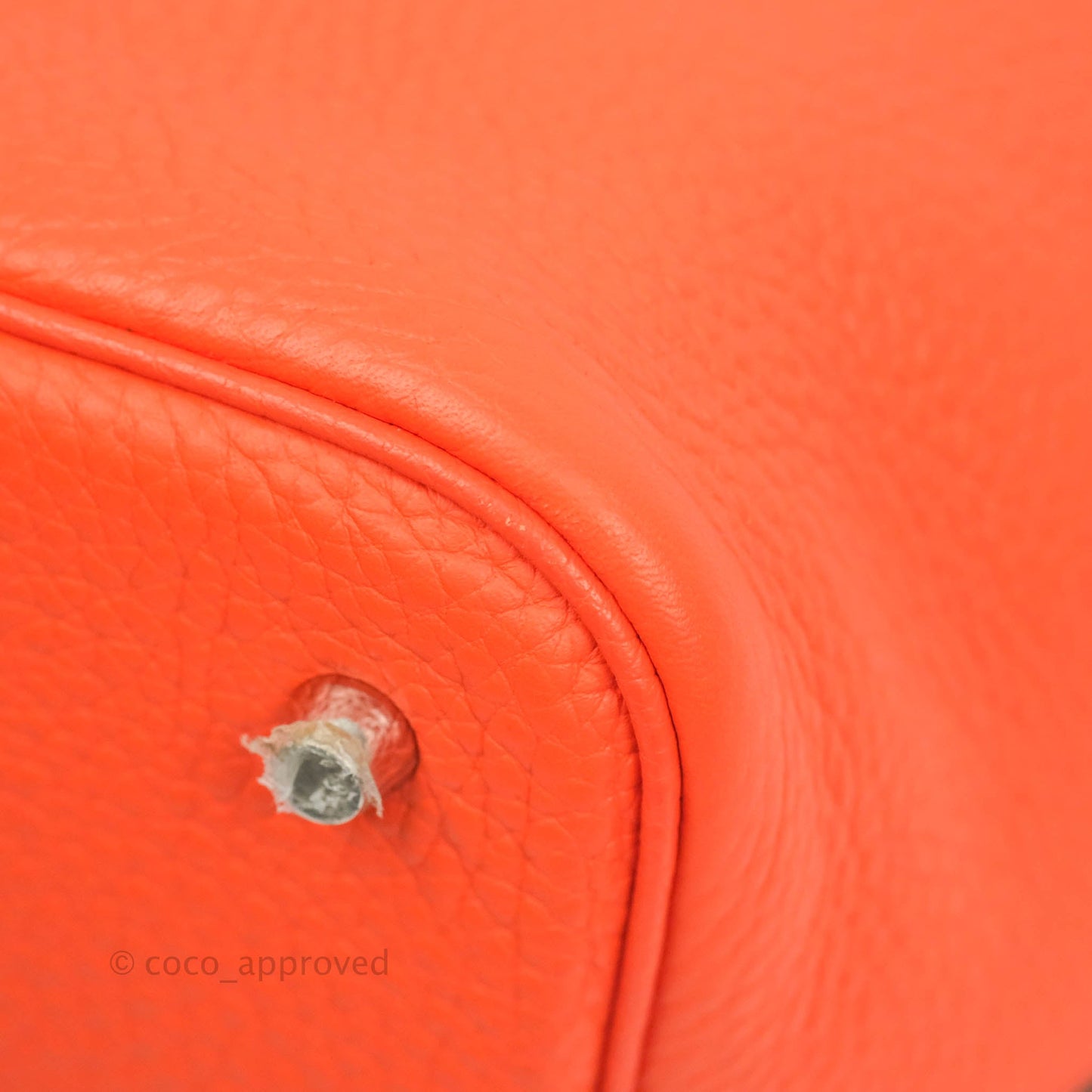 Hermès Picotin 22 Orange Clemence Palladium Hardware