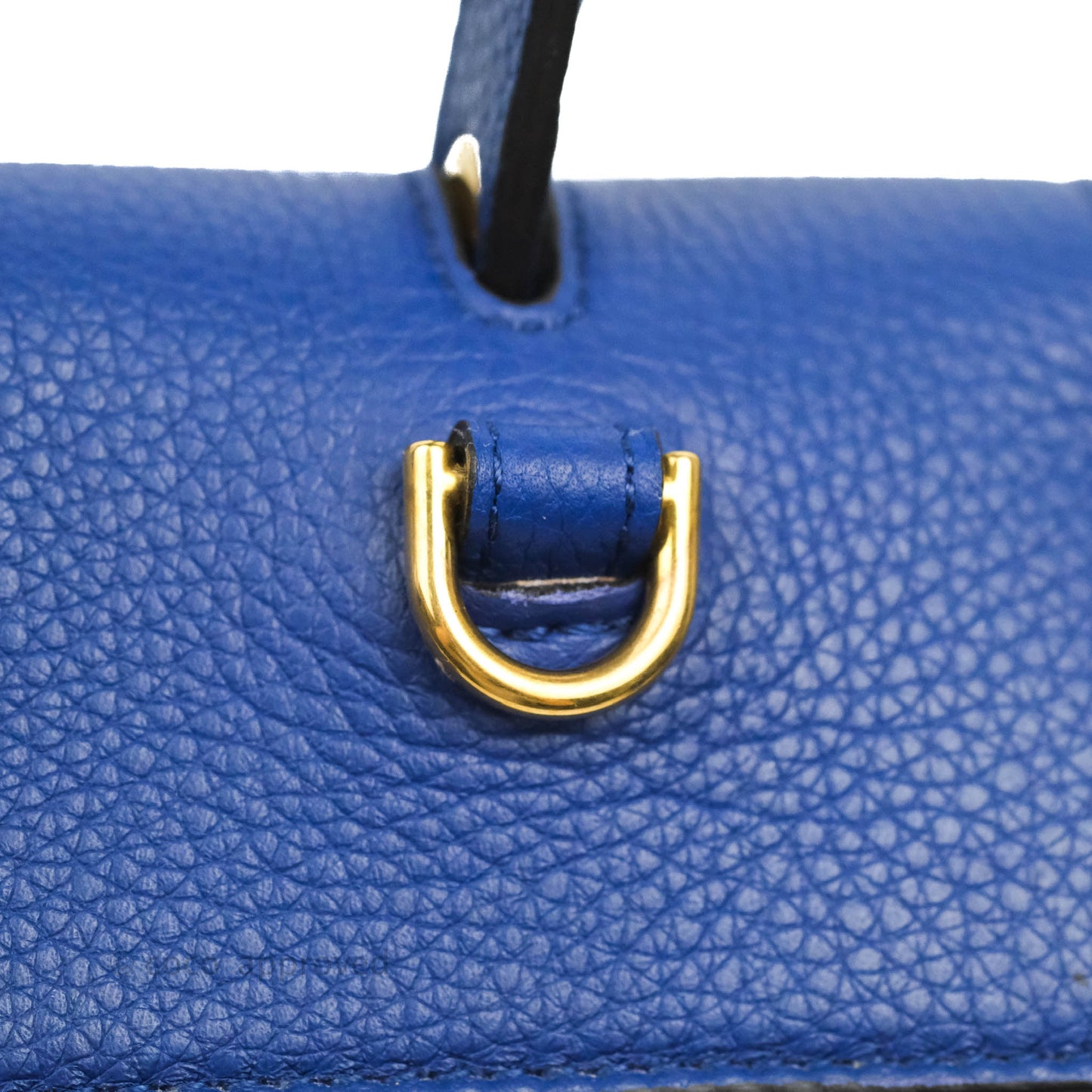 Celine Mini Belt Bag Blue Grained Calfskin Gold Hardware